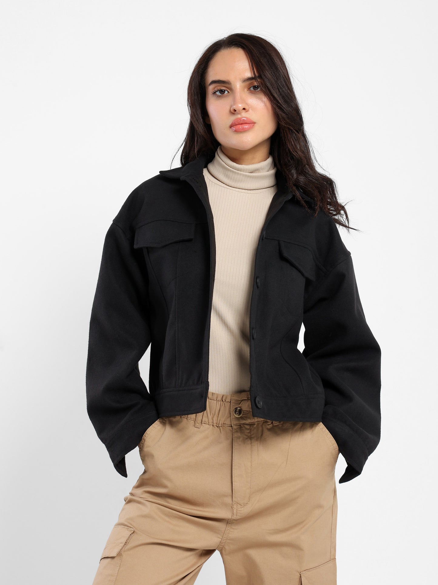 Basic Jacket Free Style Solid - Outlet