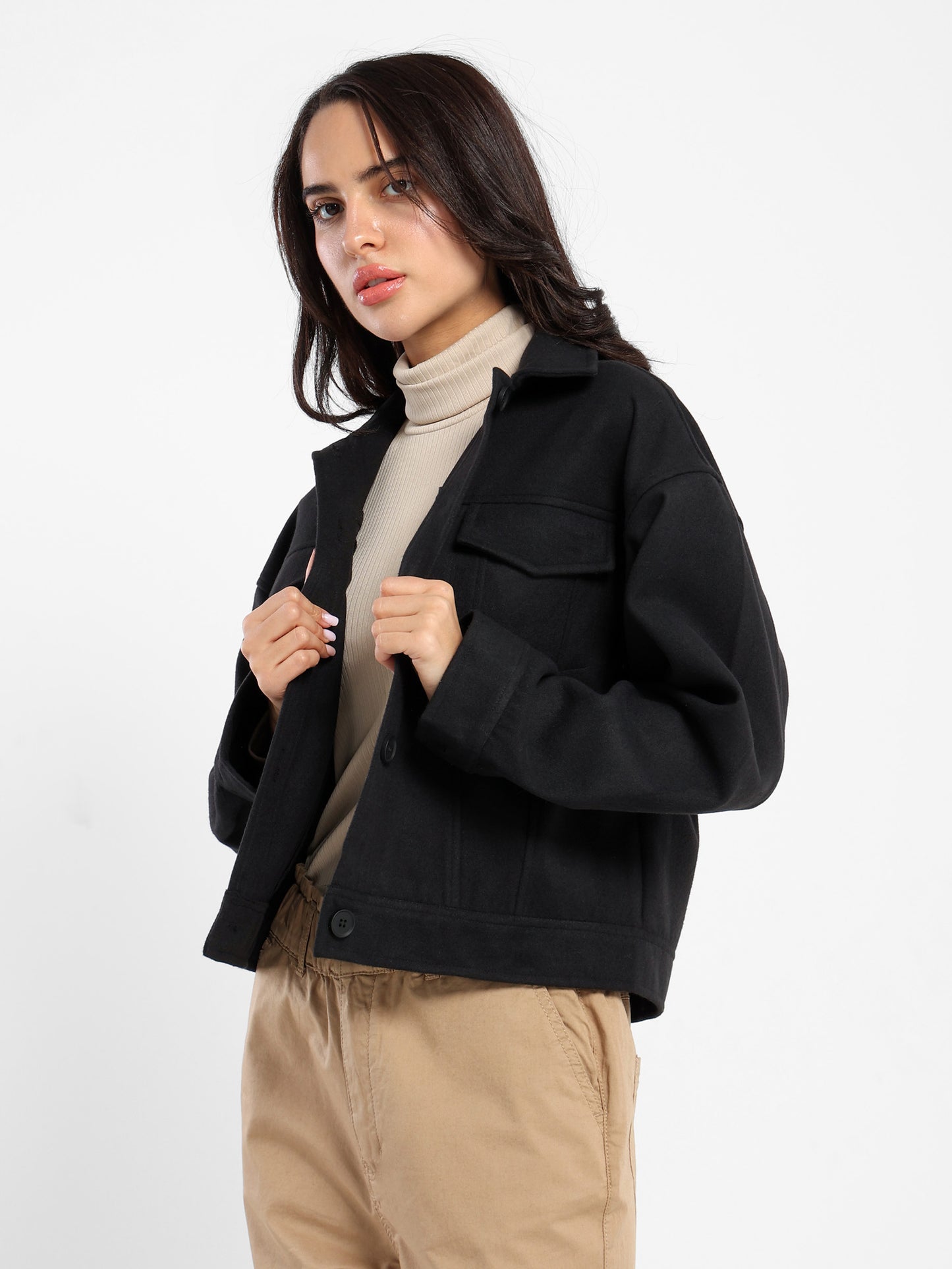 Basic Jacket Free Style Solid - Outlet