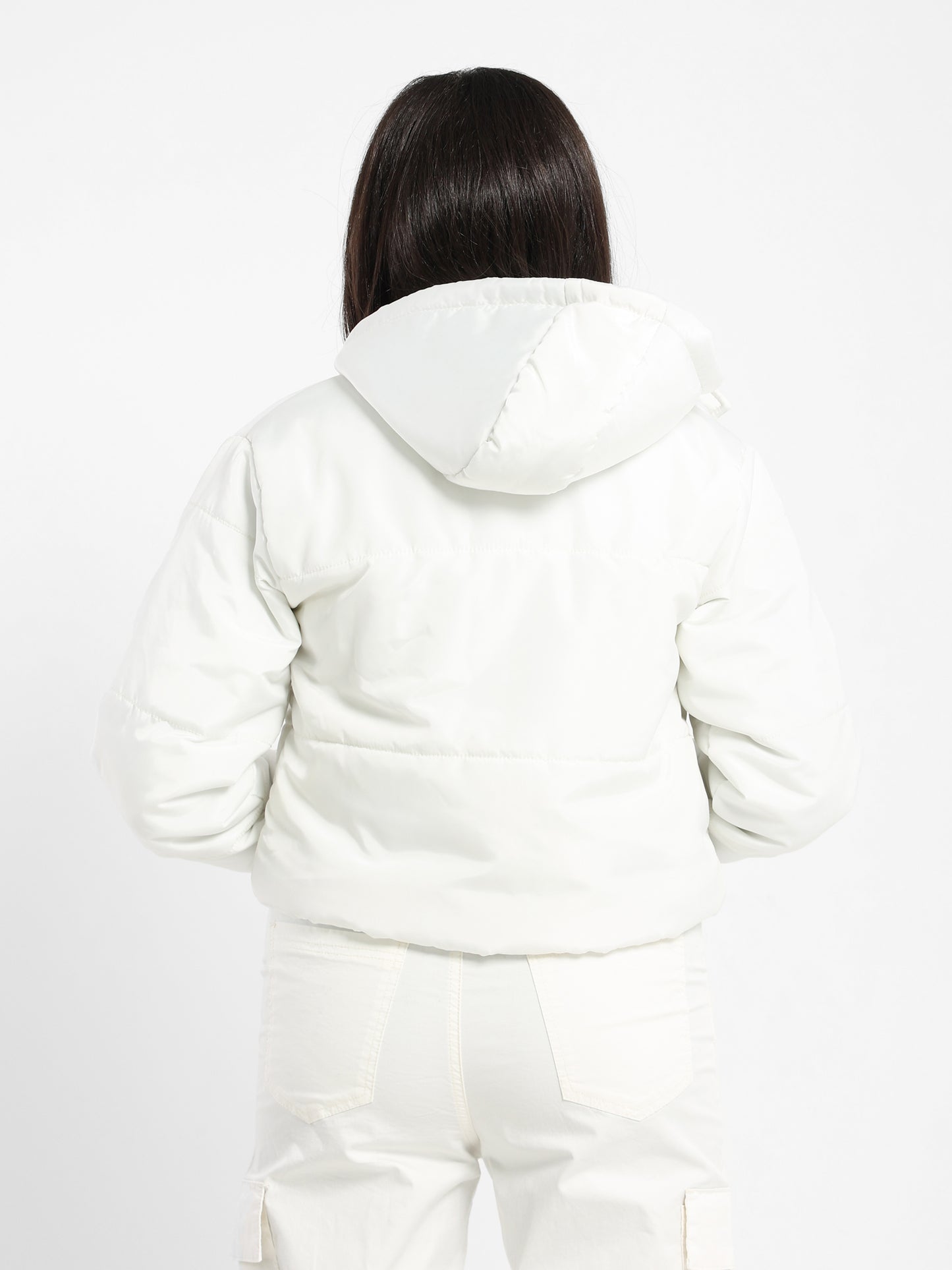 Bomber Jacket with Hood and Pocket - Outlet