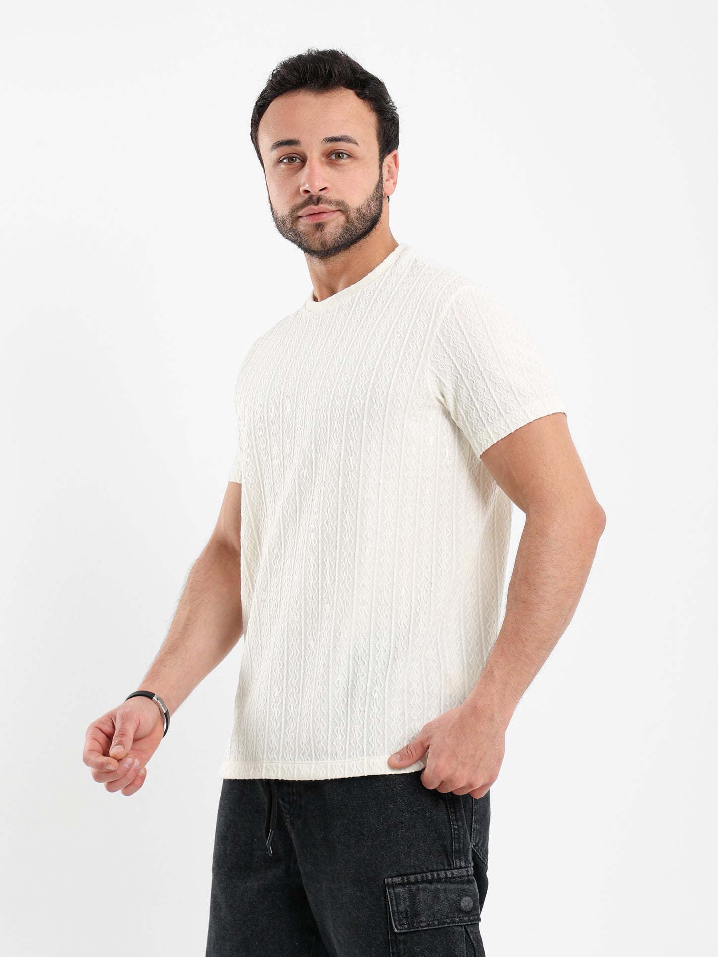 Textured T Shirt