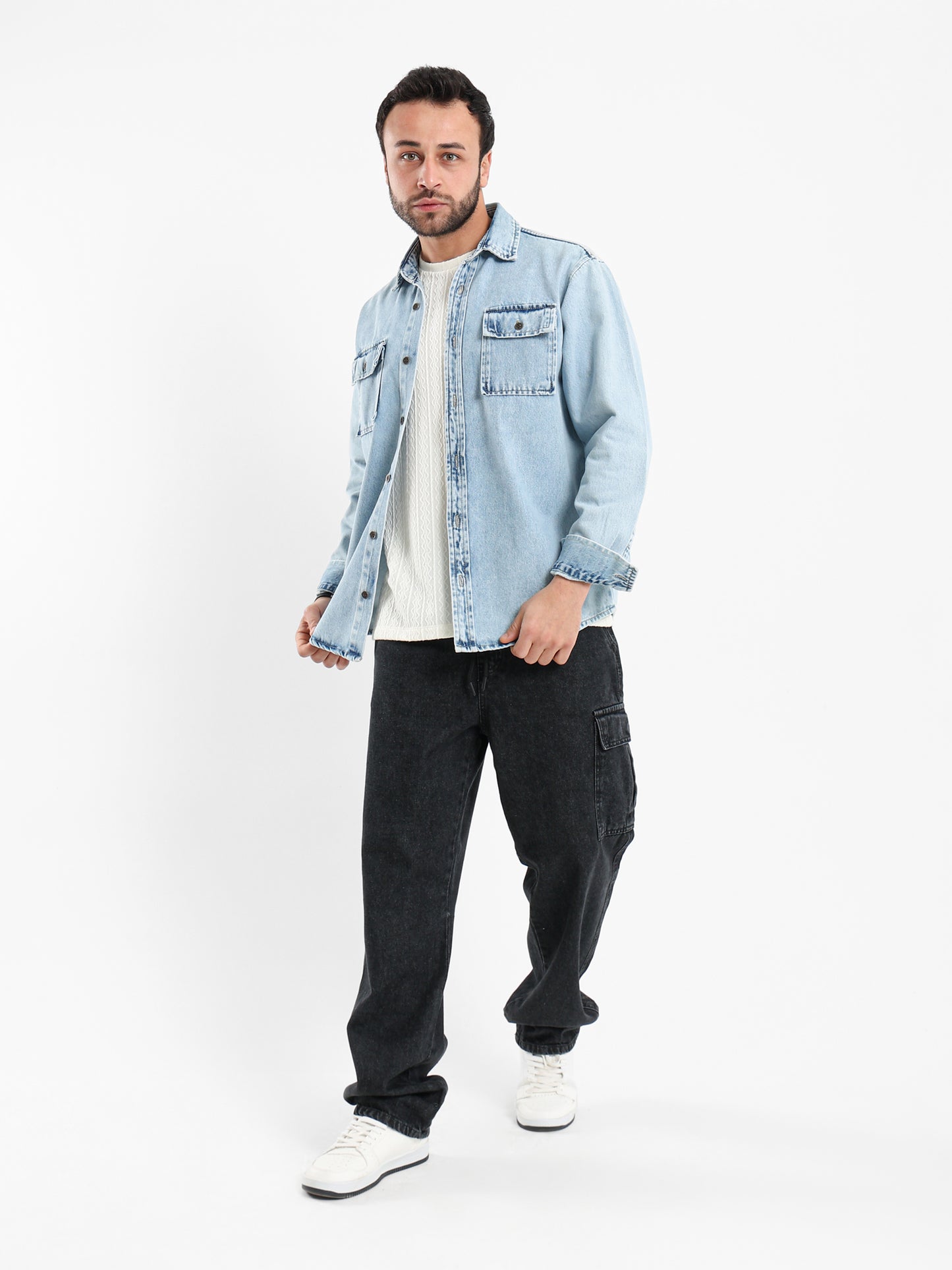Jogger Jeans Tapered Fit with Cuffed Hem