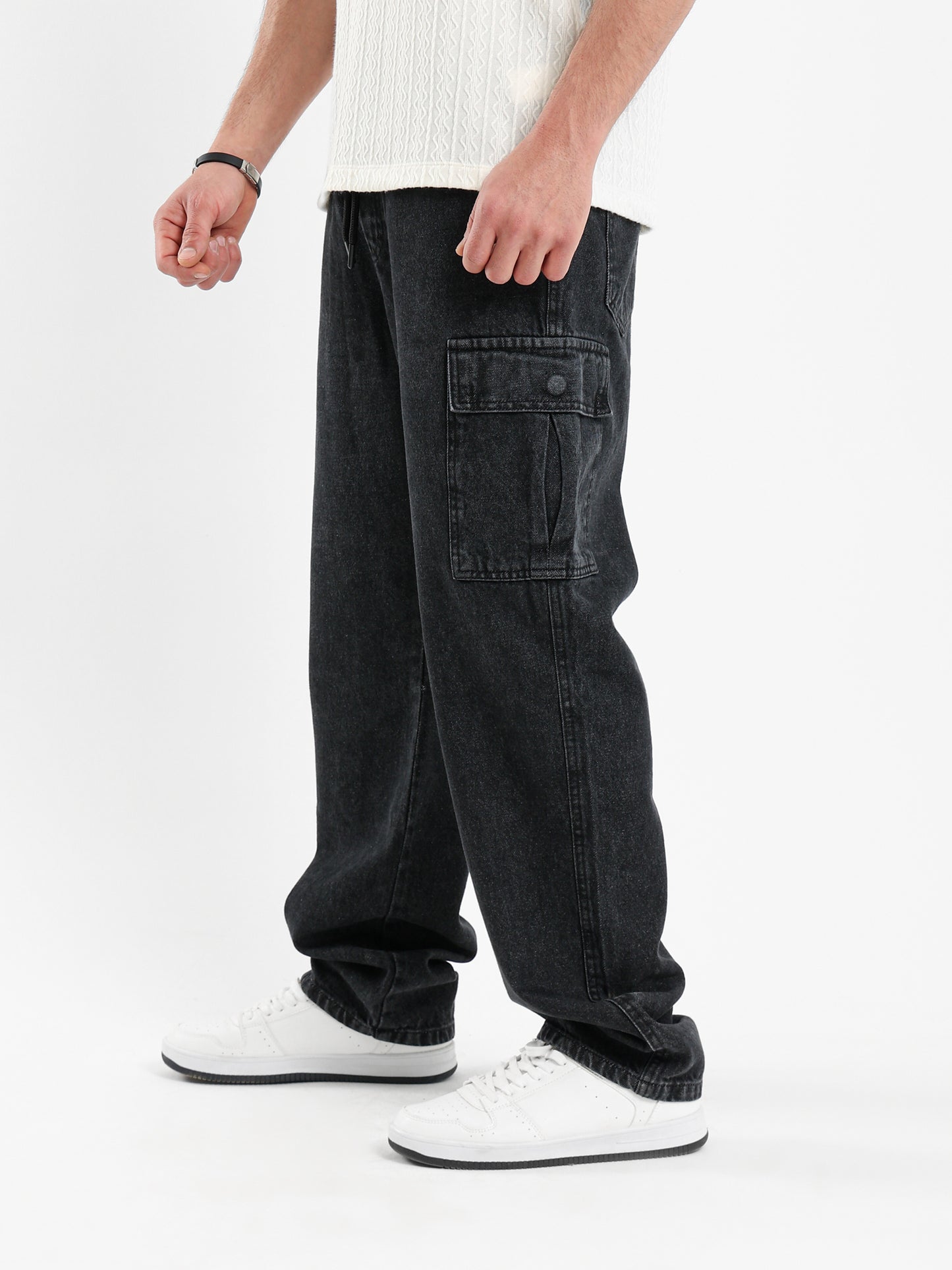 Jogger Jeans Tapered Fit with Cuffed Hem