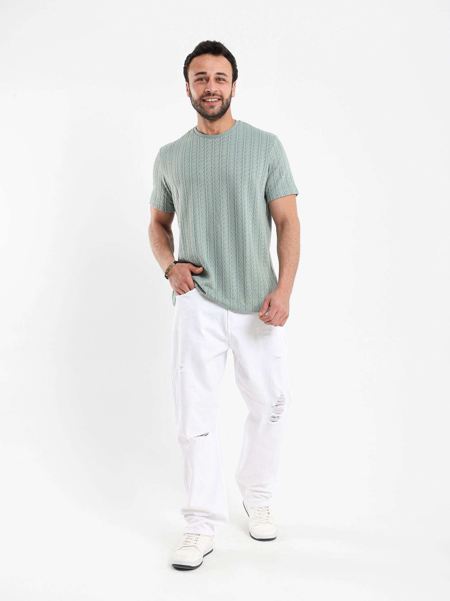 Textured T Shirt