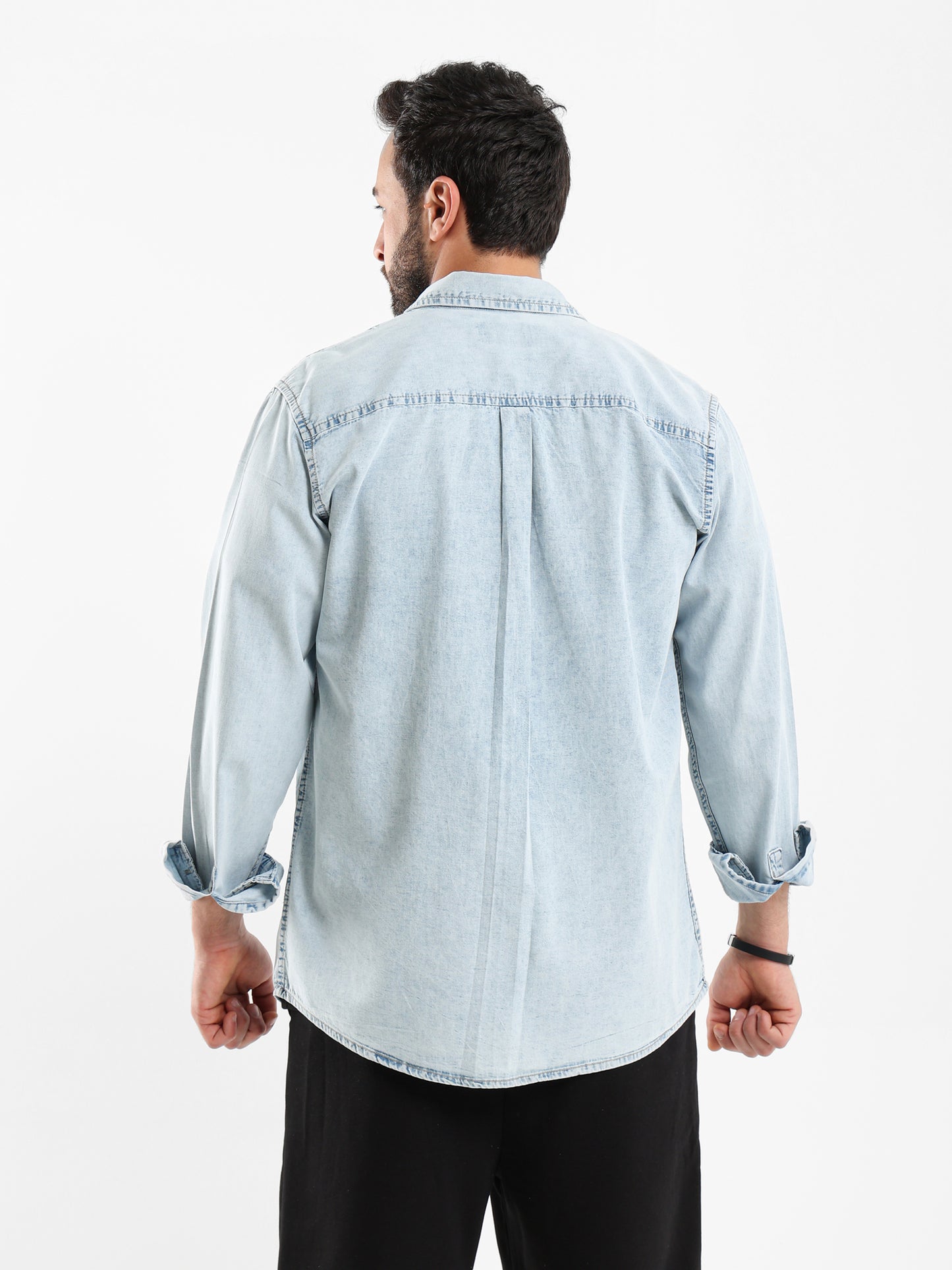 Basic Denim Shirt Long Sleeve - Outlet
