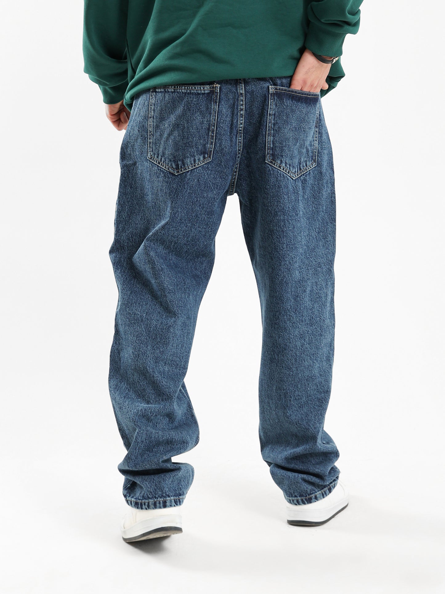 Relaxed Fit Straight Leg Jeans
