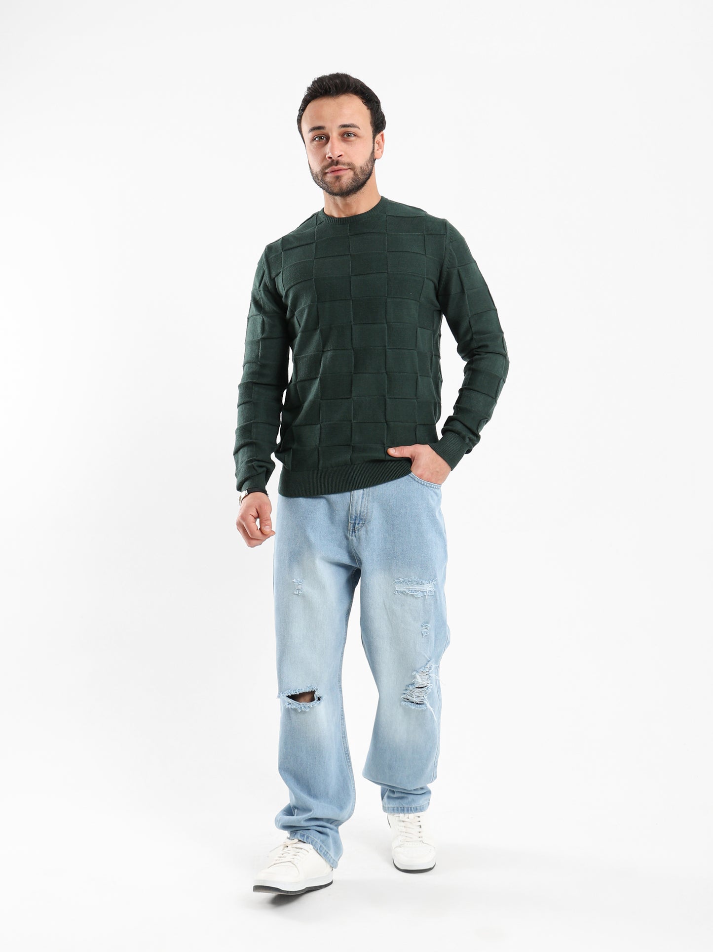 Crew Neck Sweater Long Sleeve - Outlet
