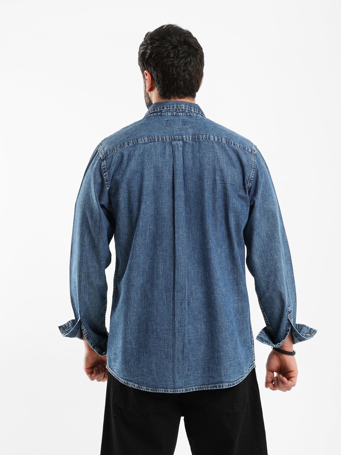 Basic Denim Shirt Long Sleeve - Outlet