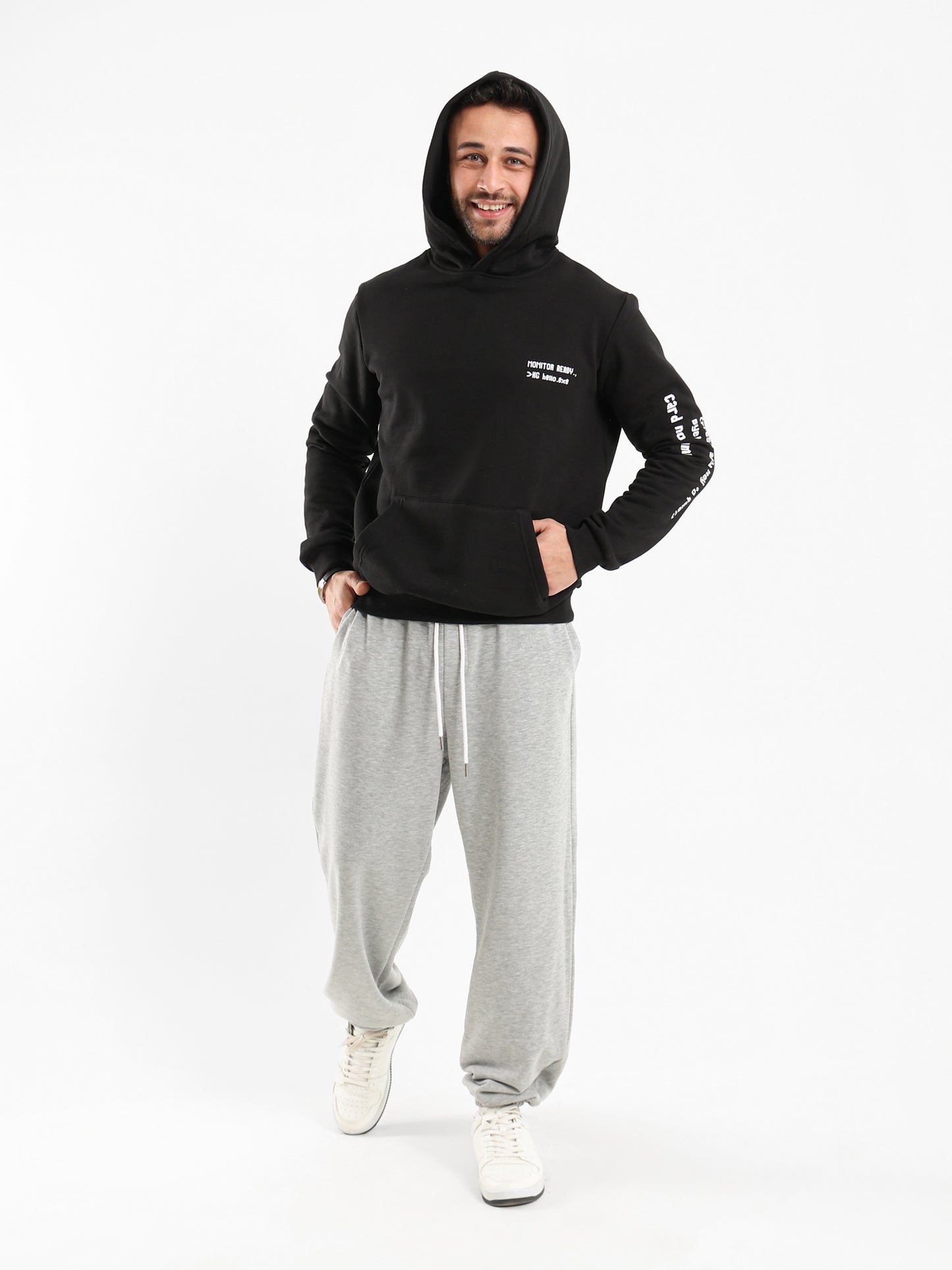 Text Printed Hoodie