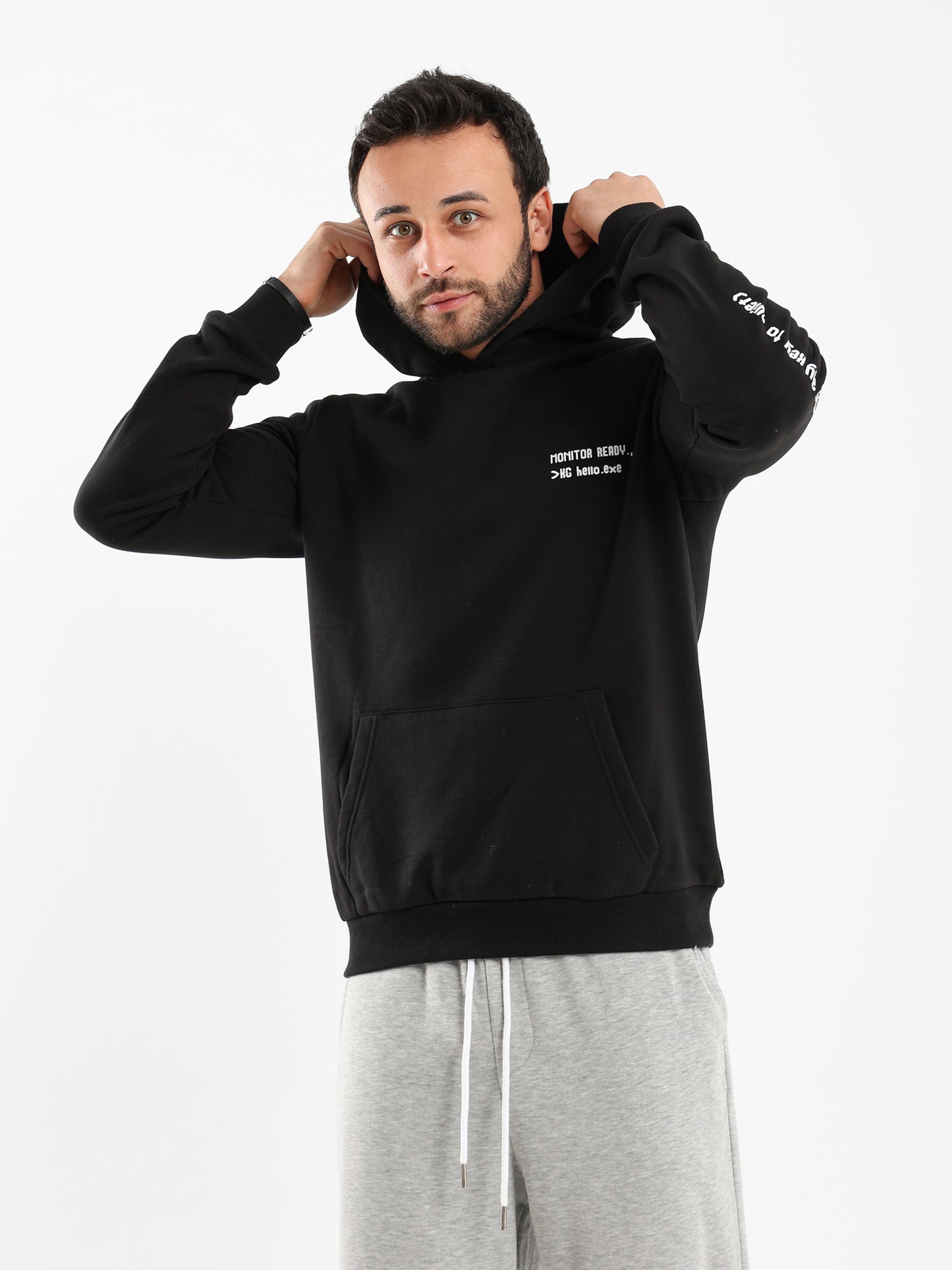 Text Printed Hoodie