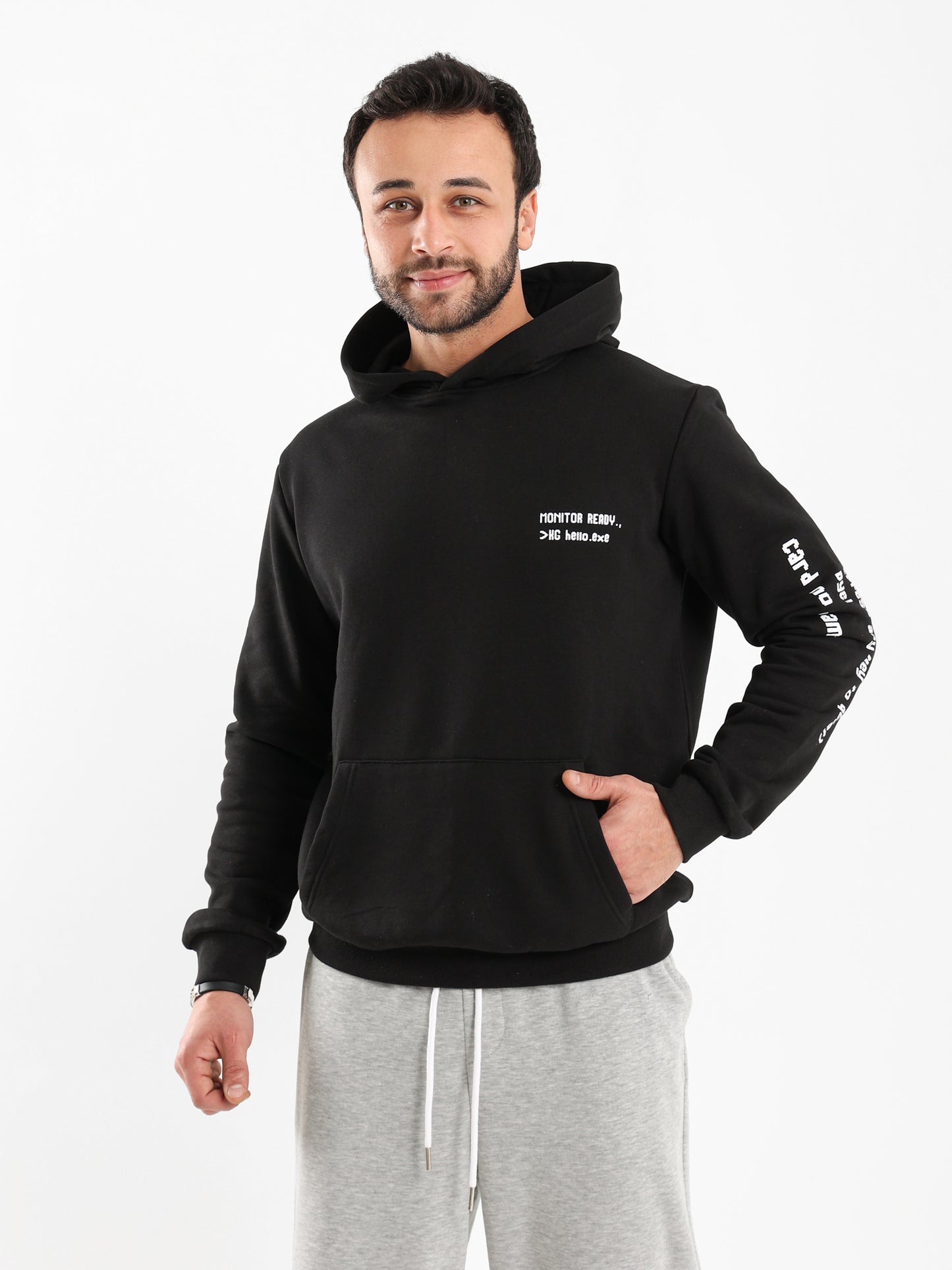 Text Printed Hoodie