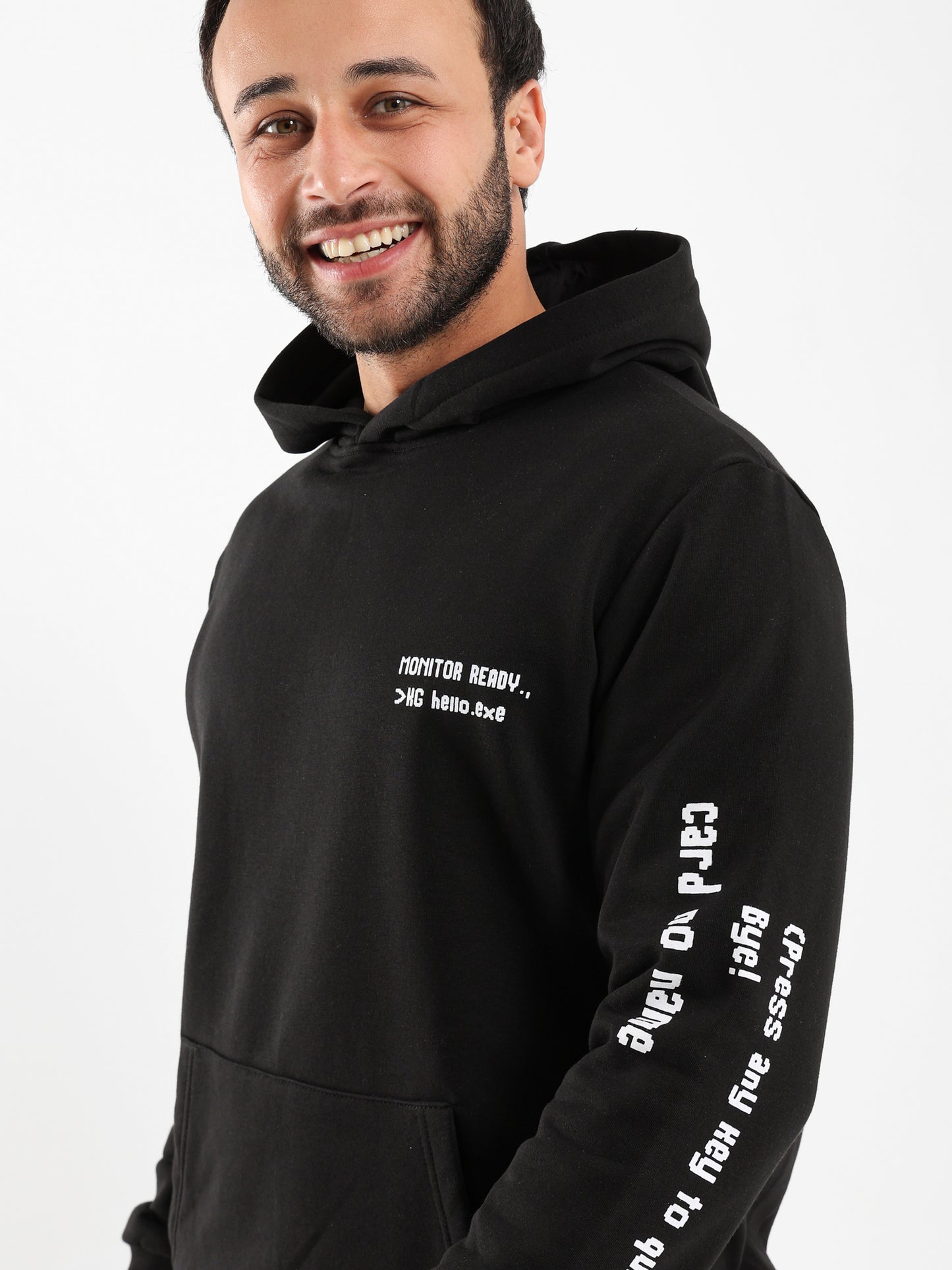Text Printed Hoodie