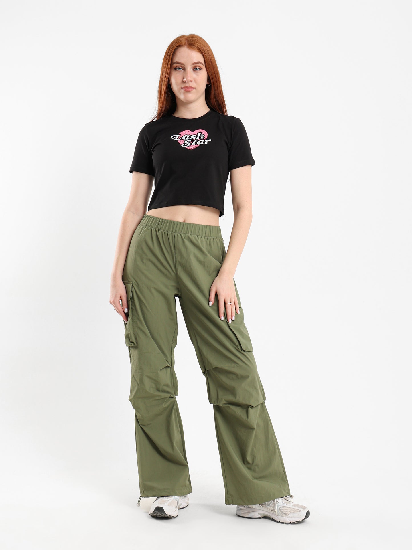 Printed Cropped Half Sleeve T-Shirt