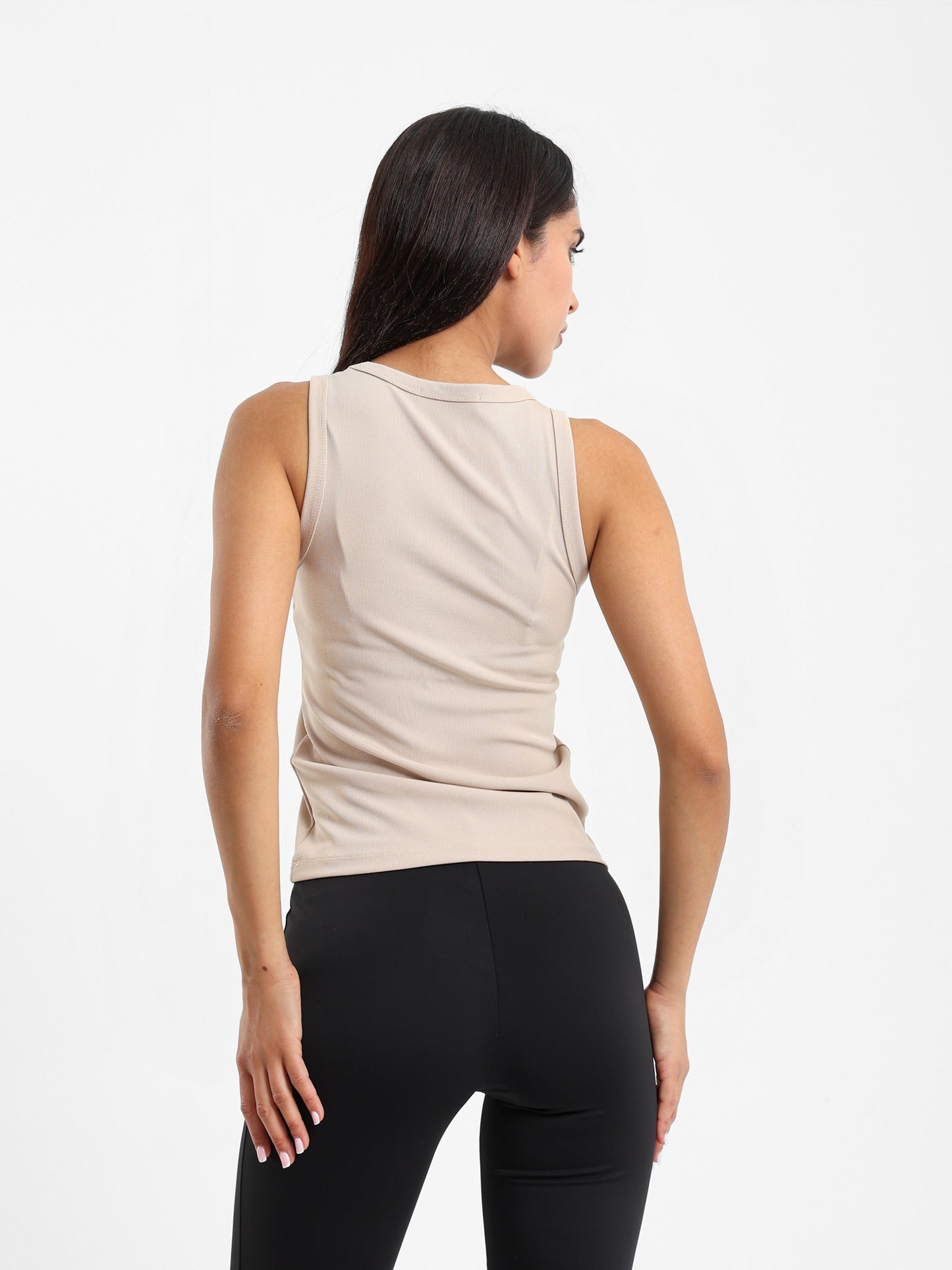 Slim Ribbed Halter Neck Top