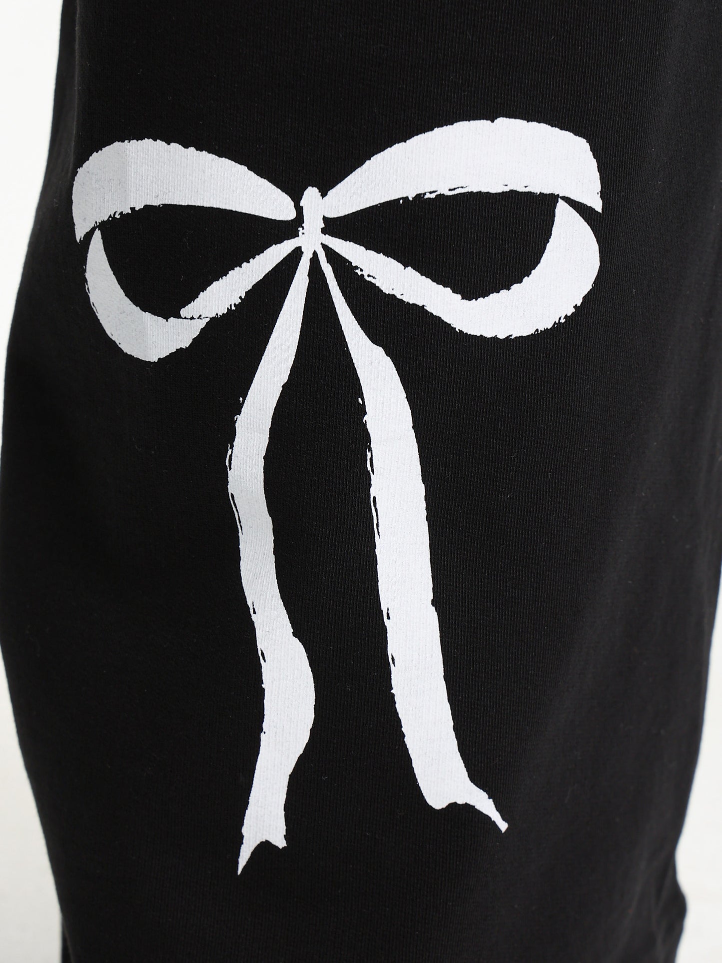 Back Printed Bow Sweatpants