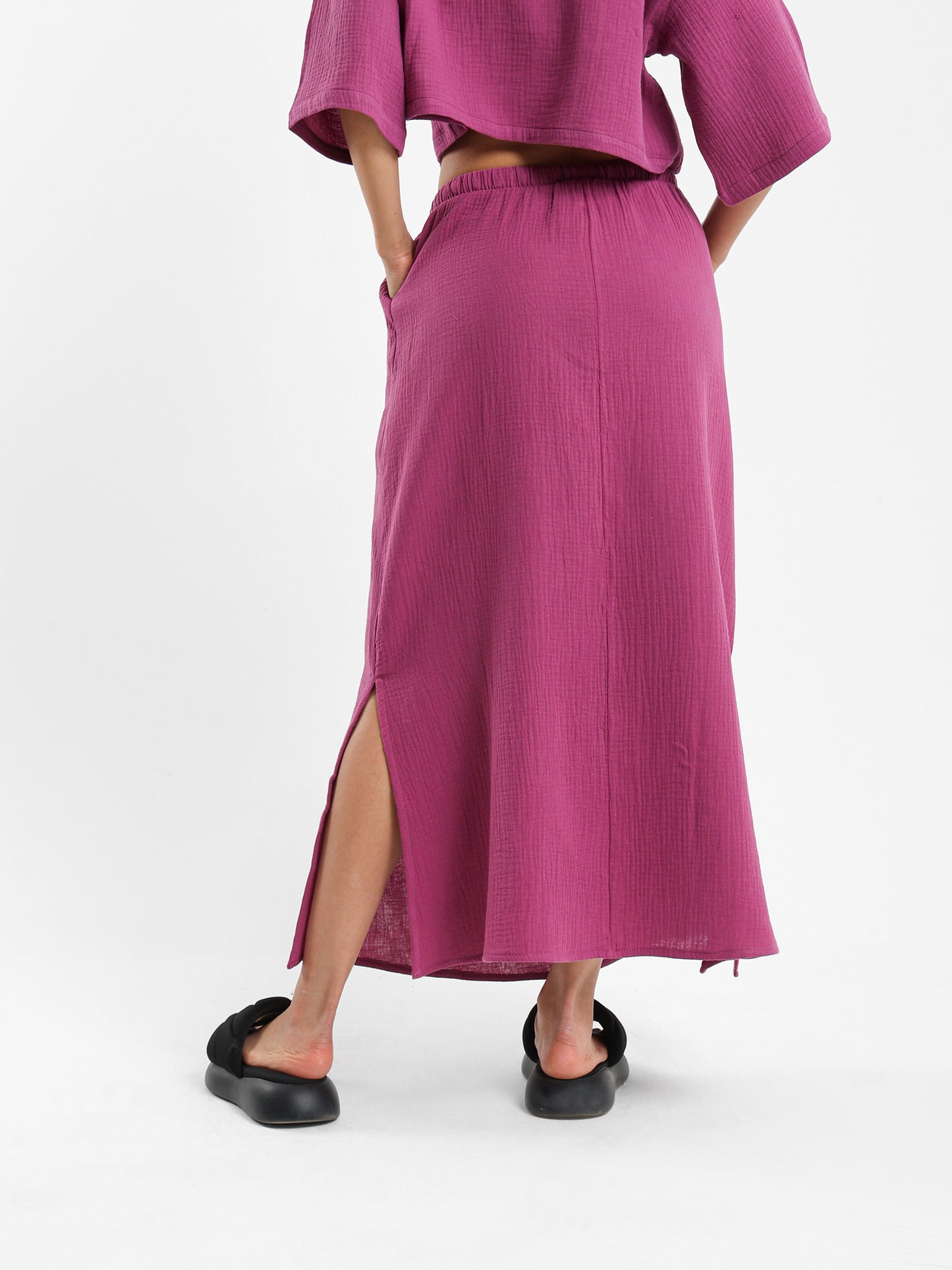 Long Skirt with Side Slit