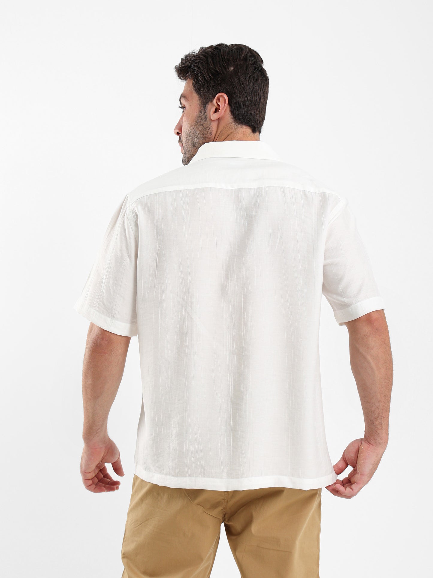 Textured Half Sleeves Shirt