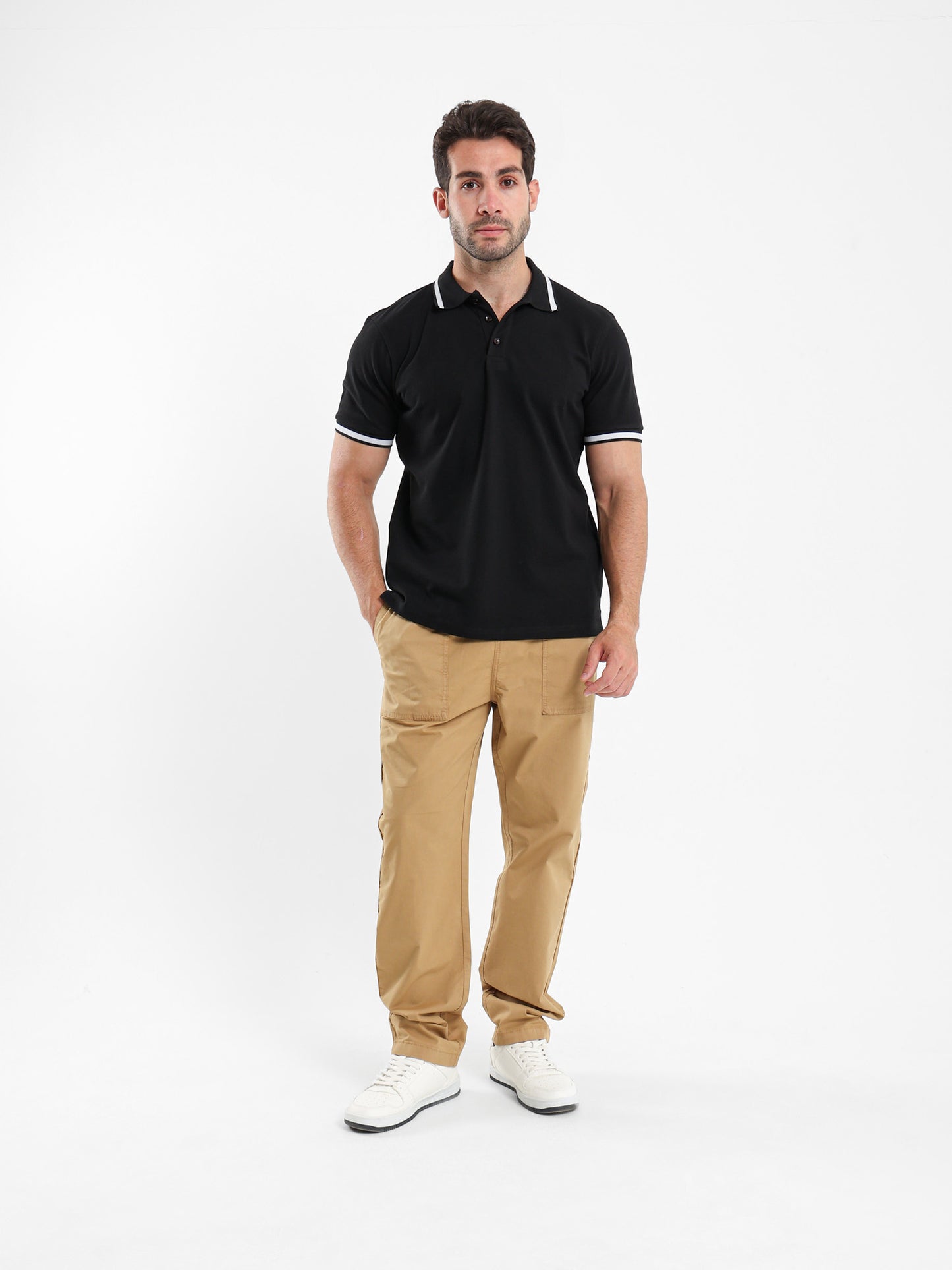 Contrast Trim Polo Shirt