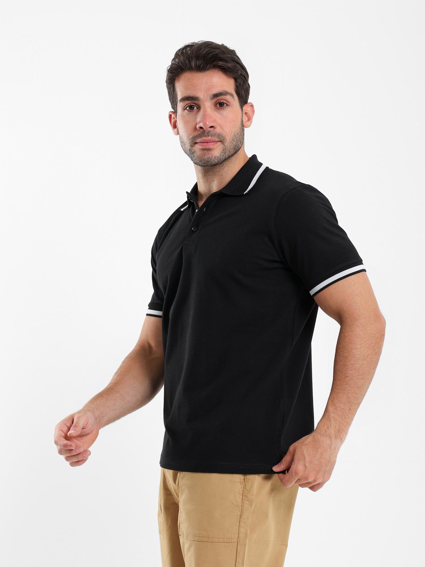 Contrast Trim Polo Shirt