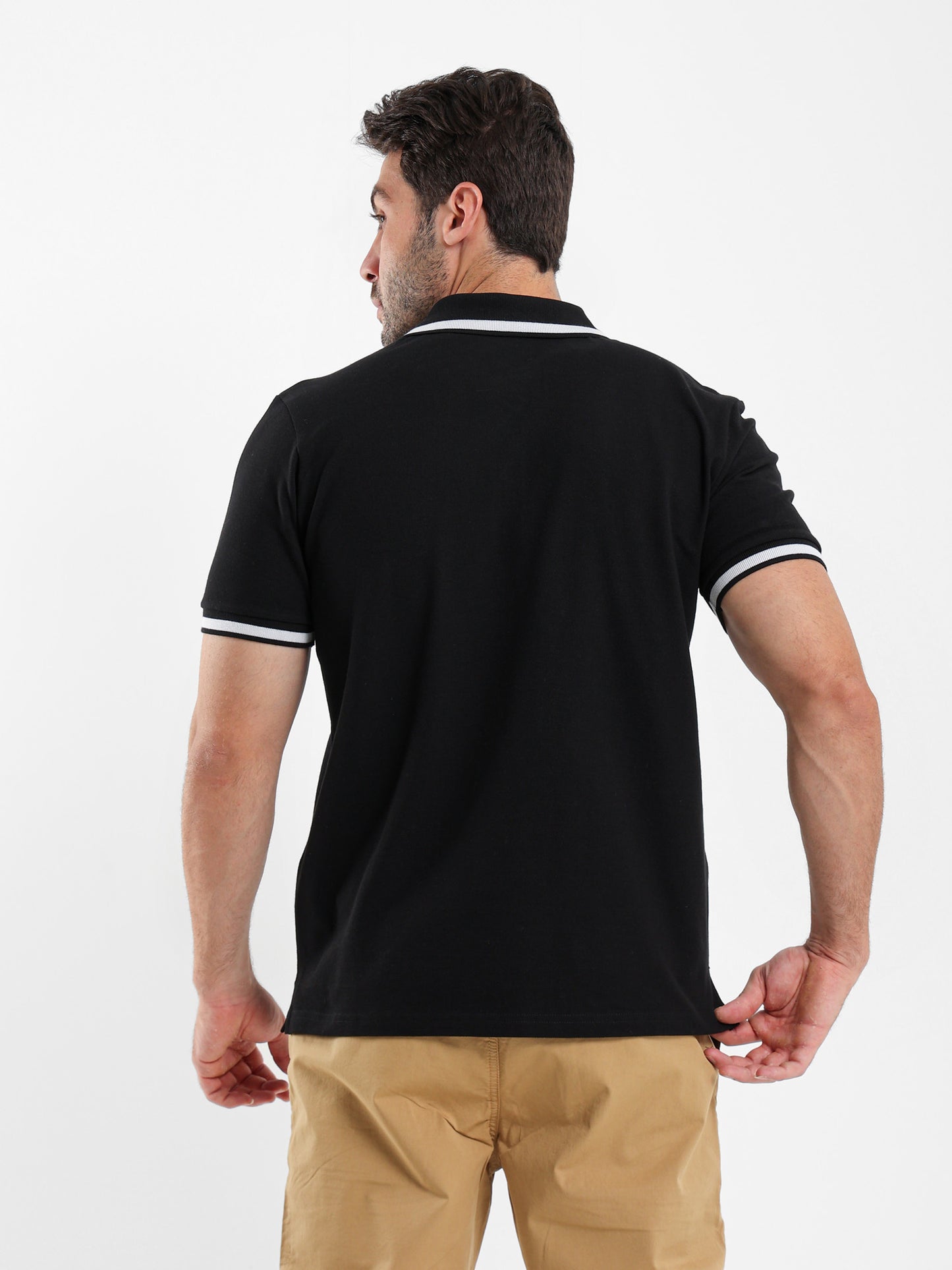 Contrast Trim Polo Shirt