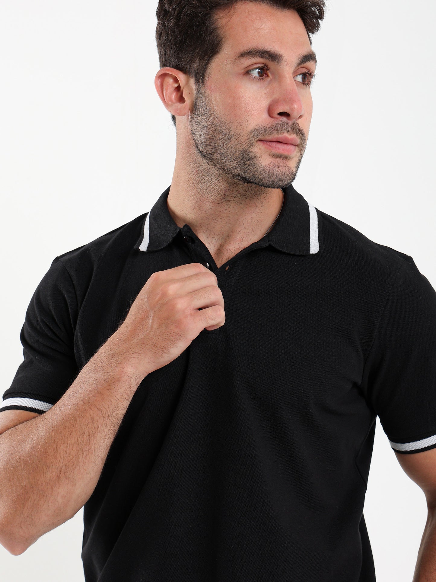Contrast Trim Polo Shirt