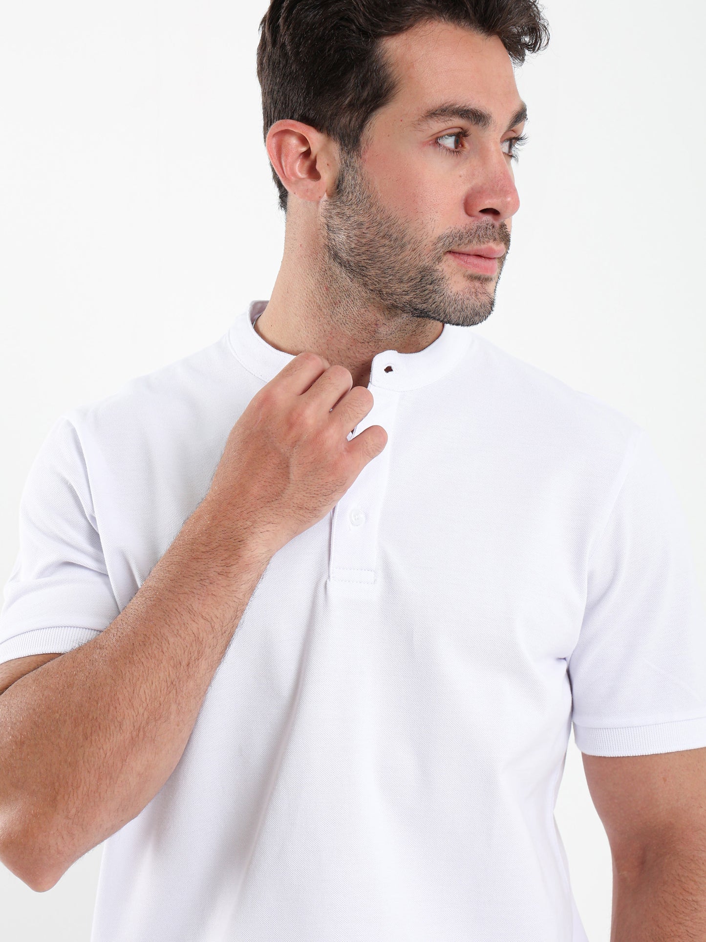 Grandad Collar Polo Shirt