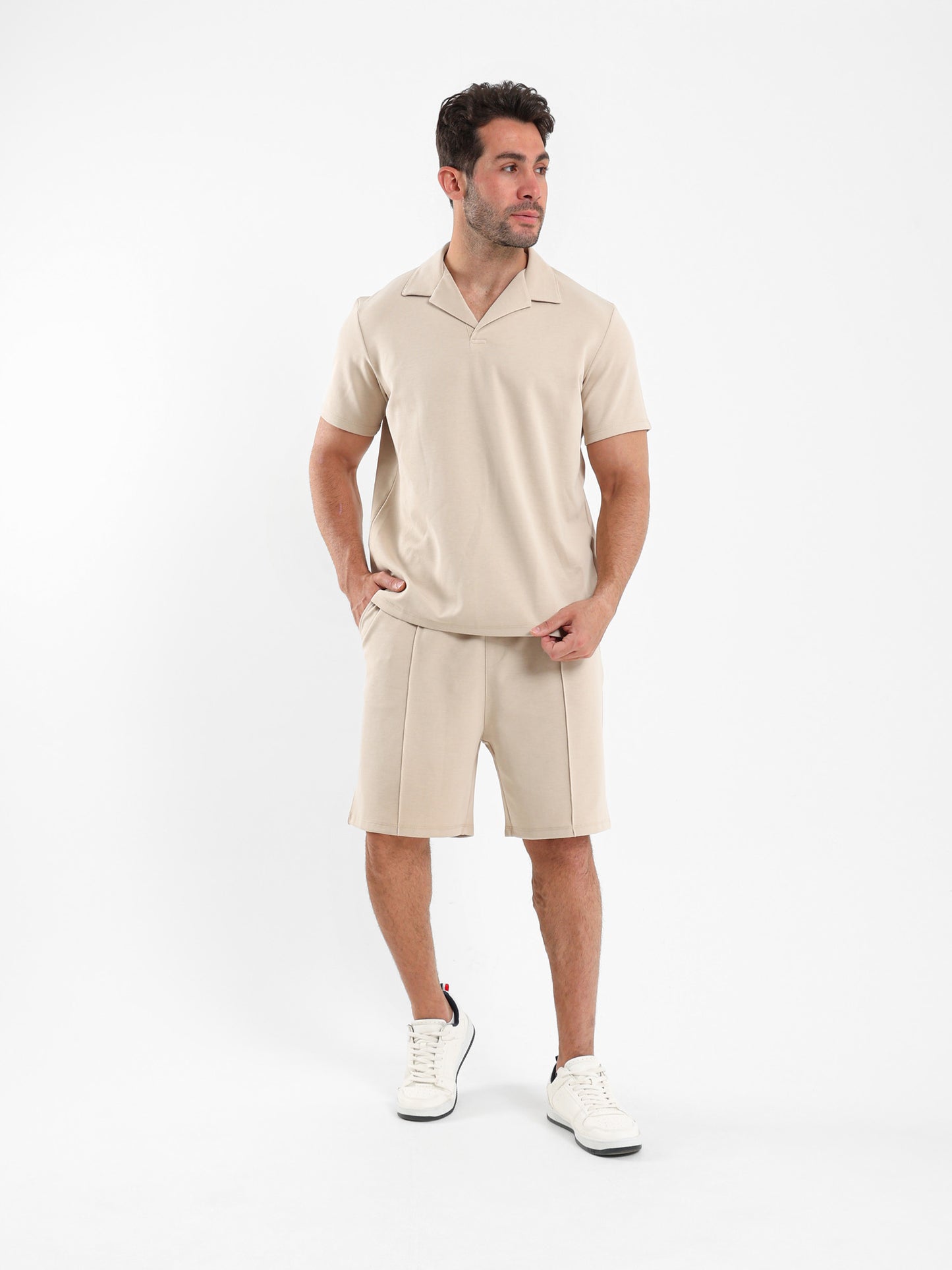 Front Pleated Shorts