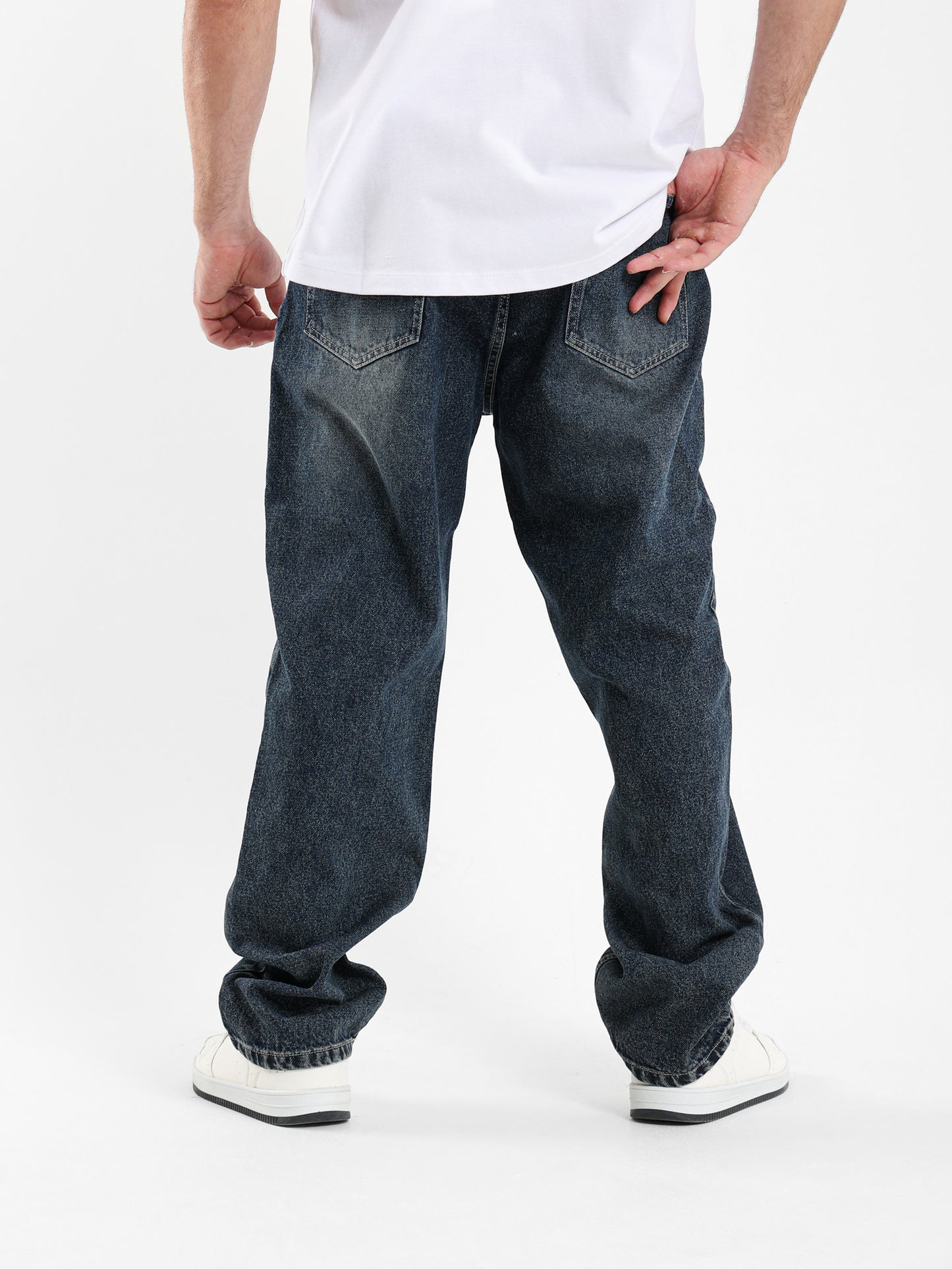 Dirty Wash Baggy Fit Jeans