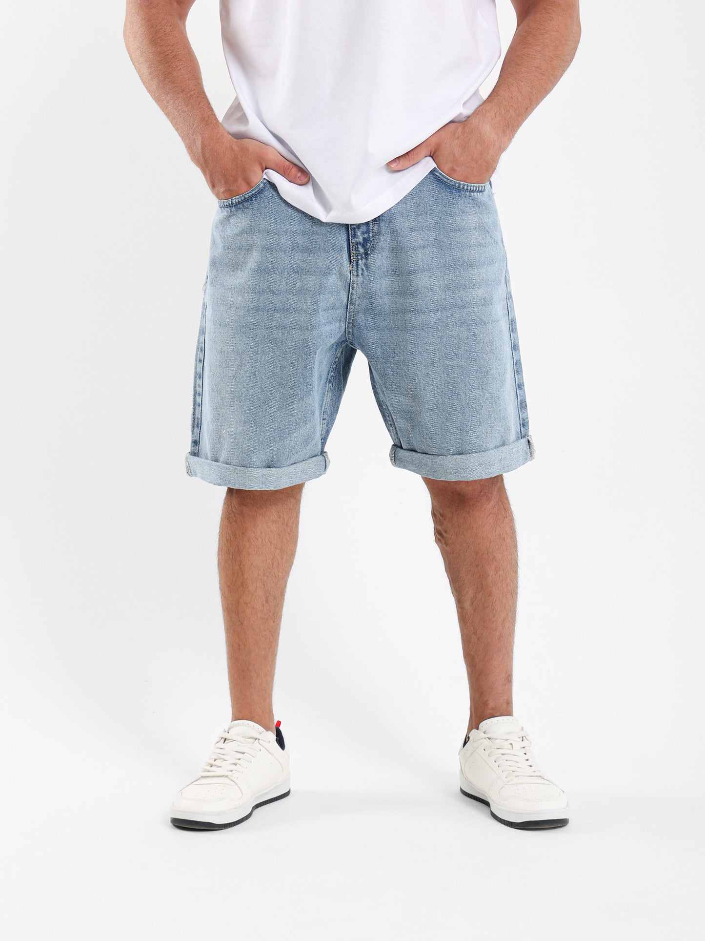 Regular Fit Denim Shorts