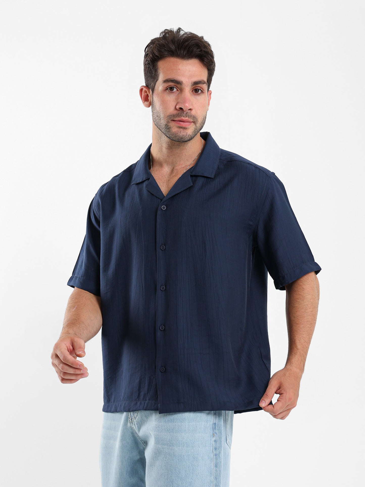 Textured Half Sleeves Shirt