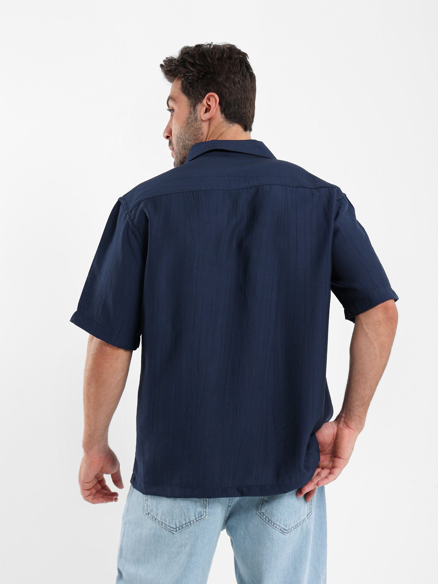 Textured Half Sleeves Shirt