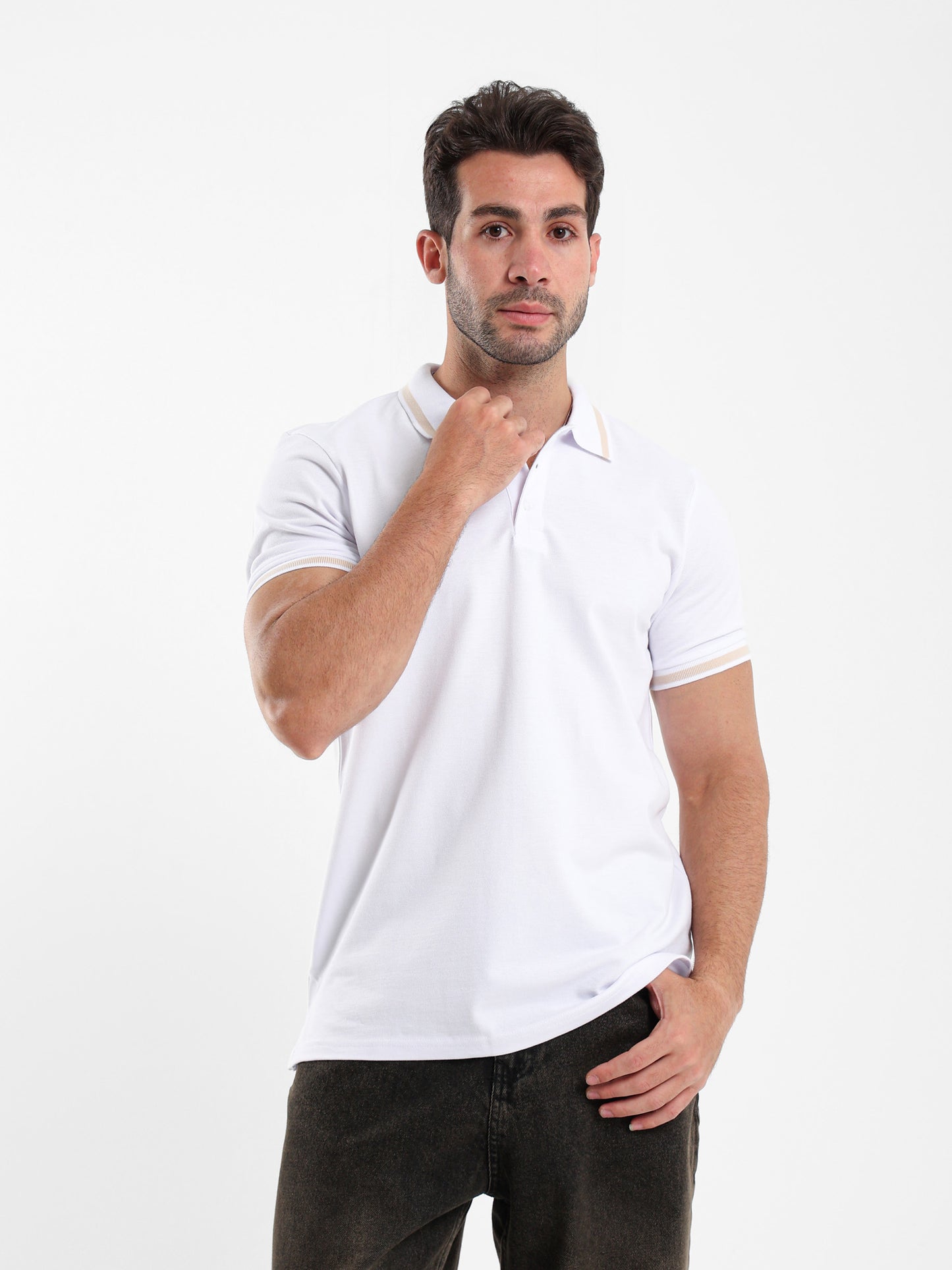 Contrast Trim Polo Shirt