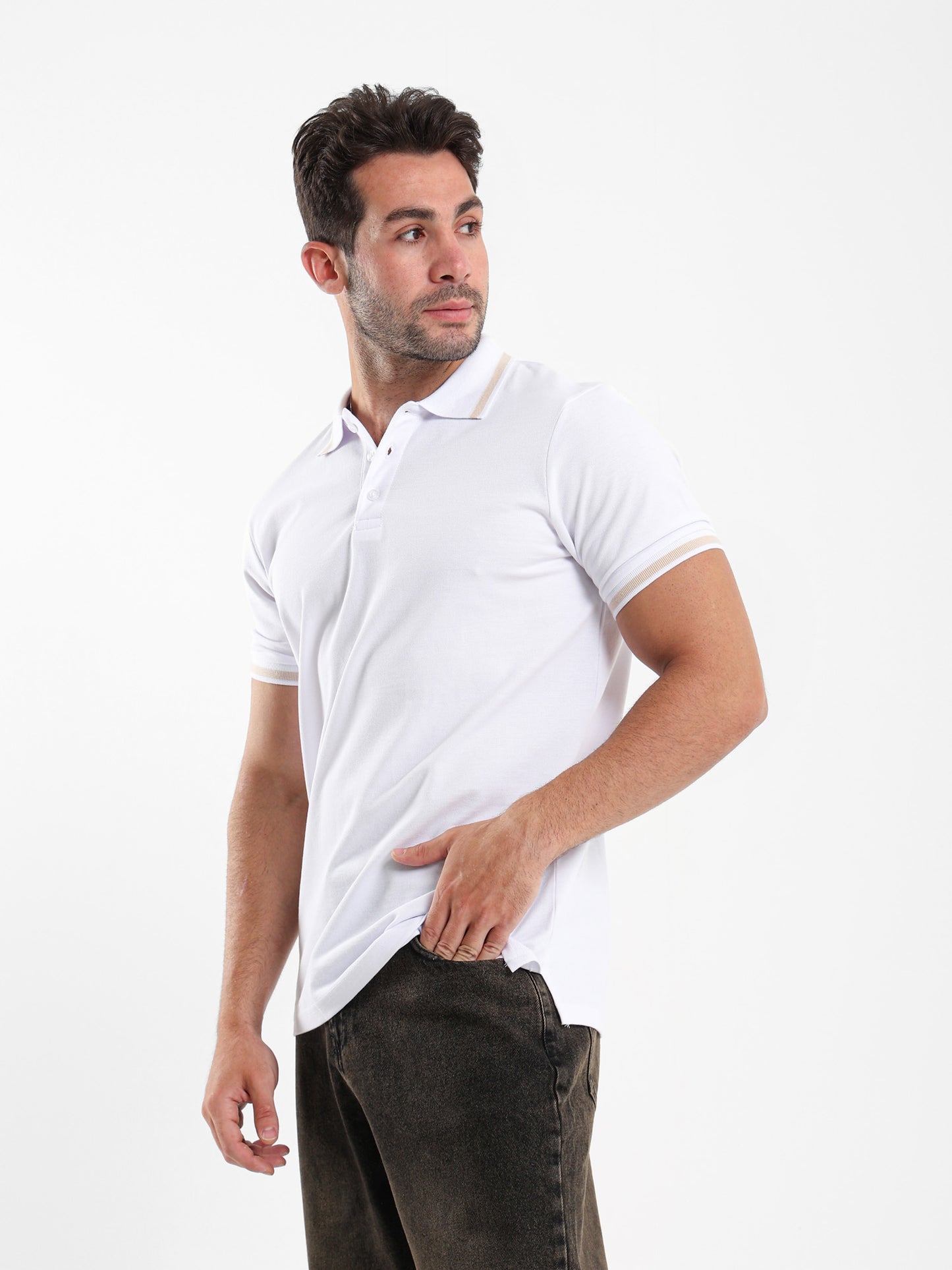Contrast Trim Polo Shirt