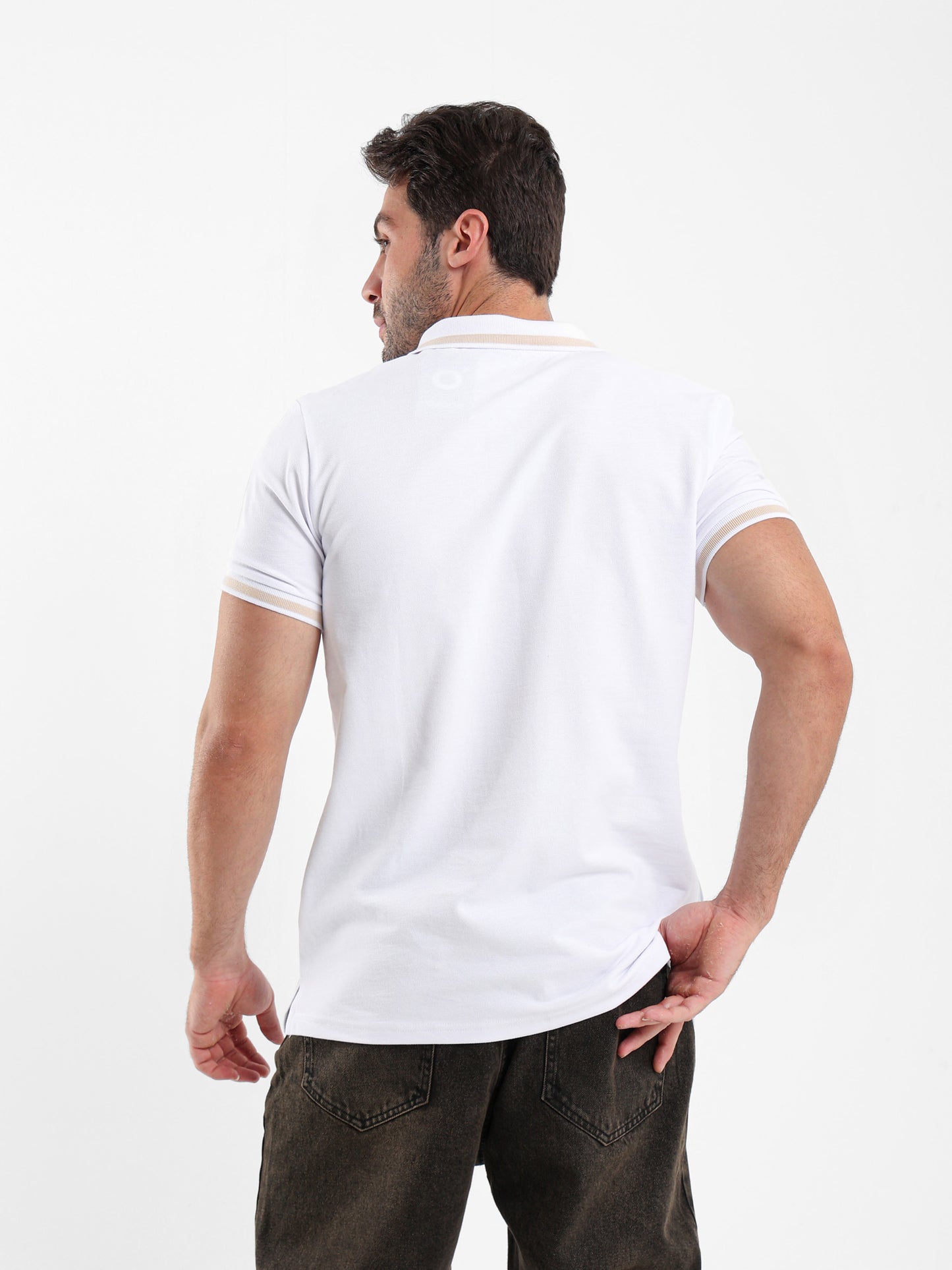 Contrast Trim Polo Shirt
