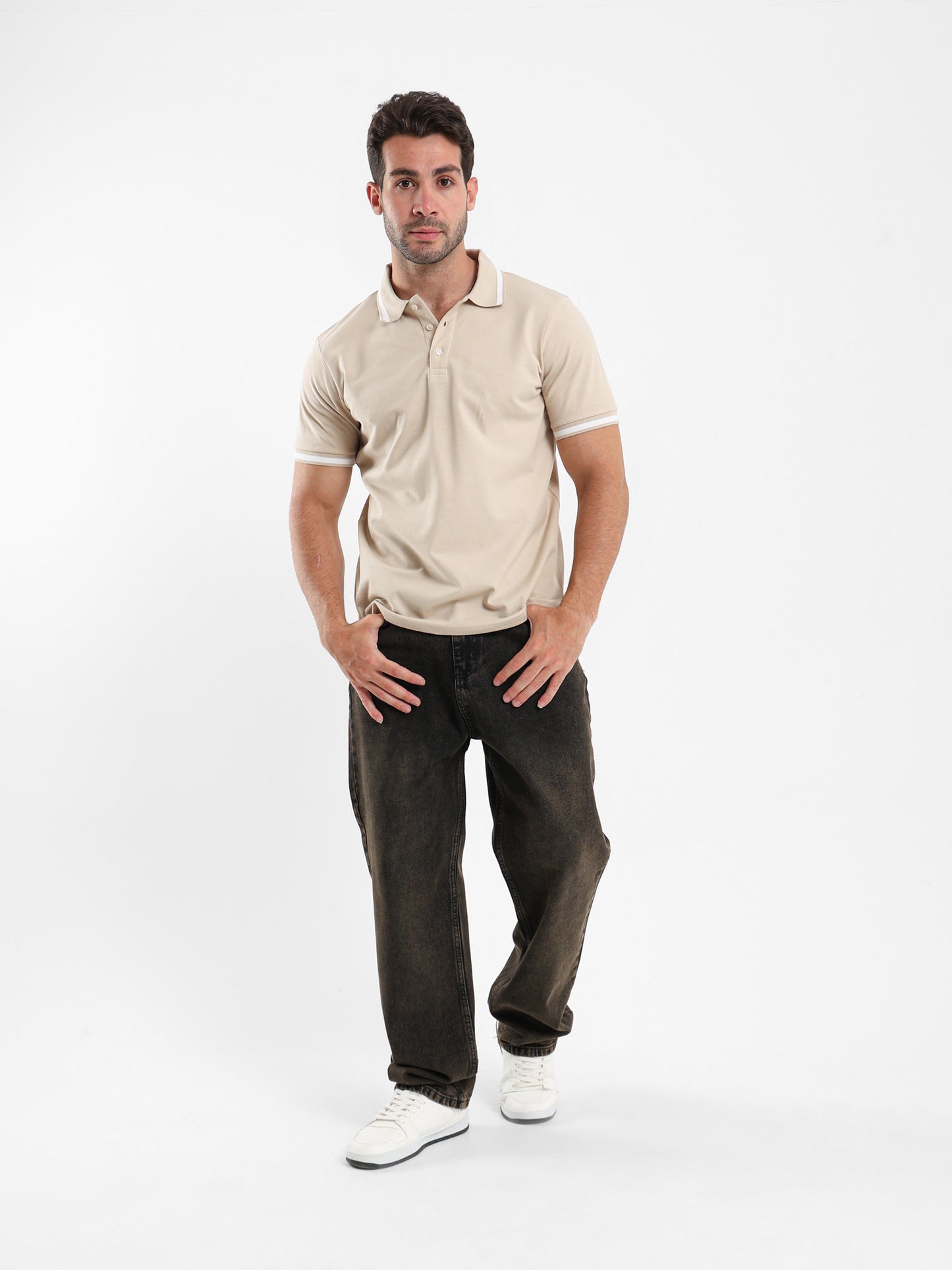 Contrast Trim Polo Shirt