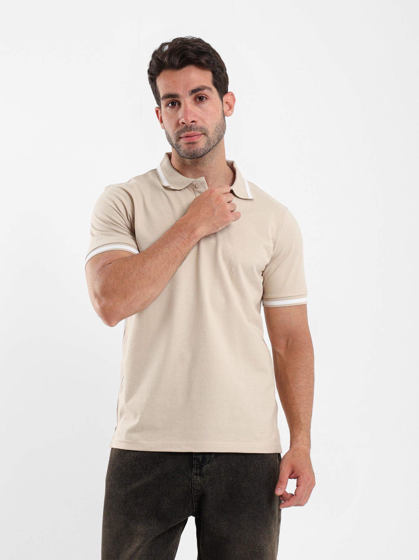 Contrast Trim Polo Shirt