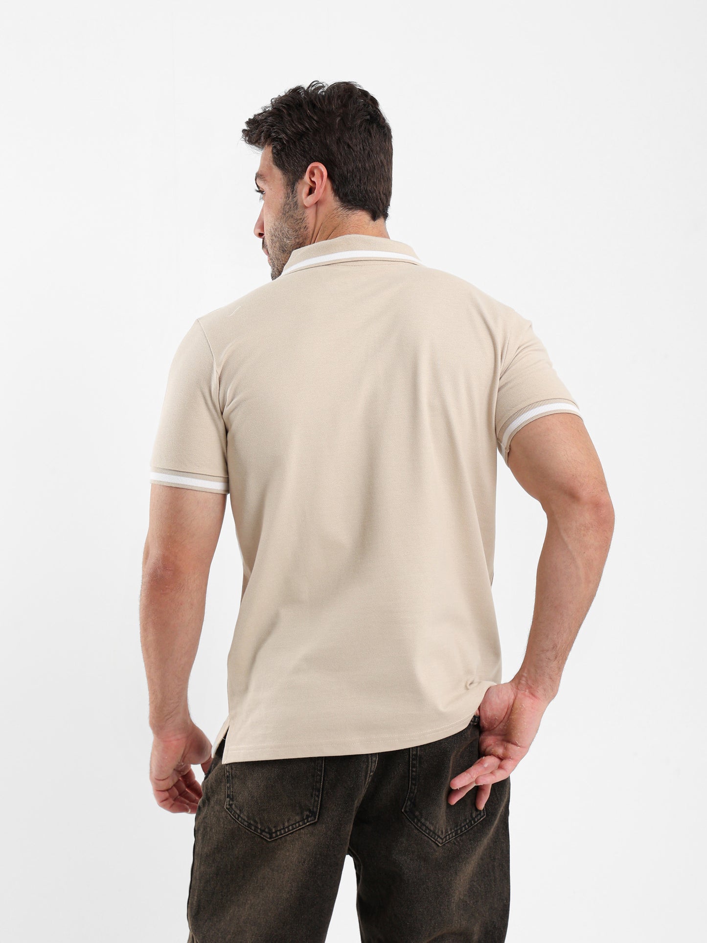 Contrast Trim Polo Shirt