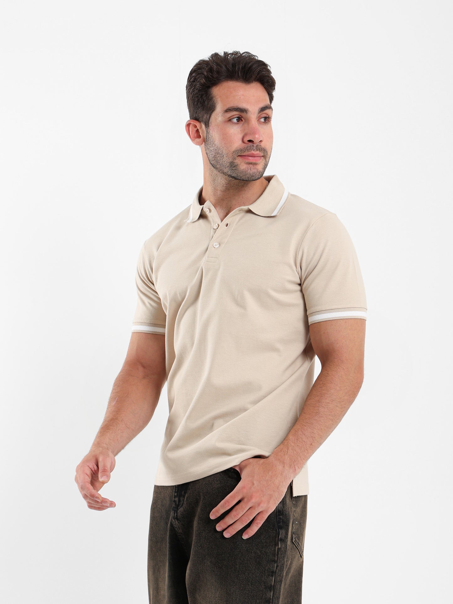 Contrast Trim Polo Shirt
