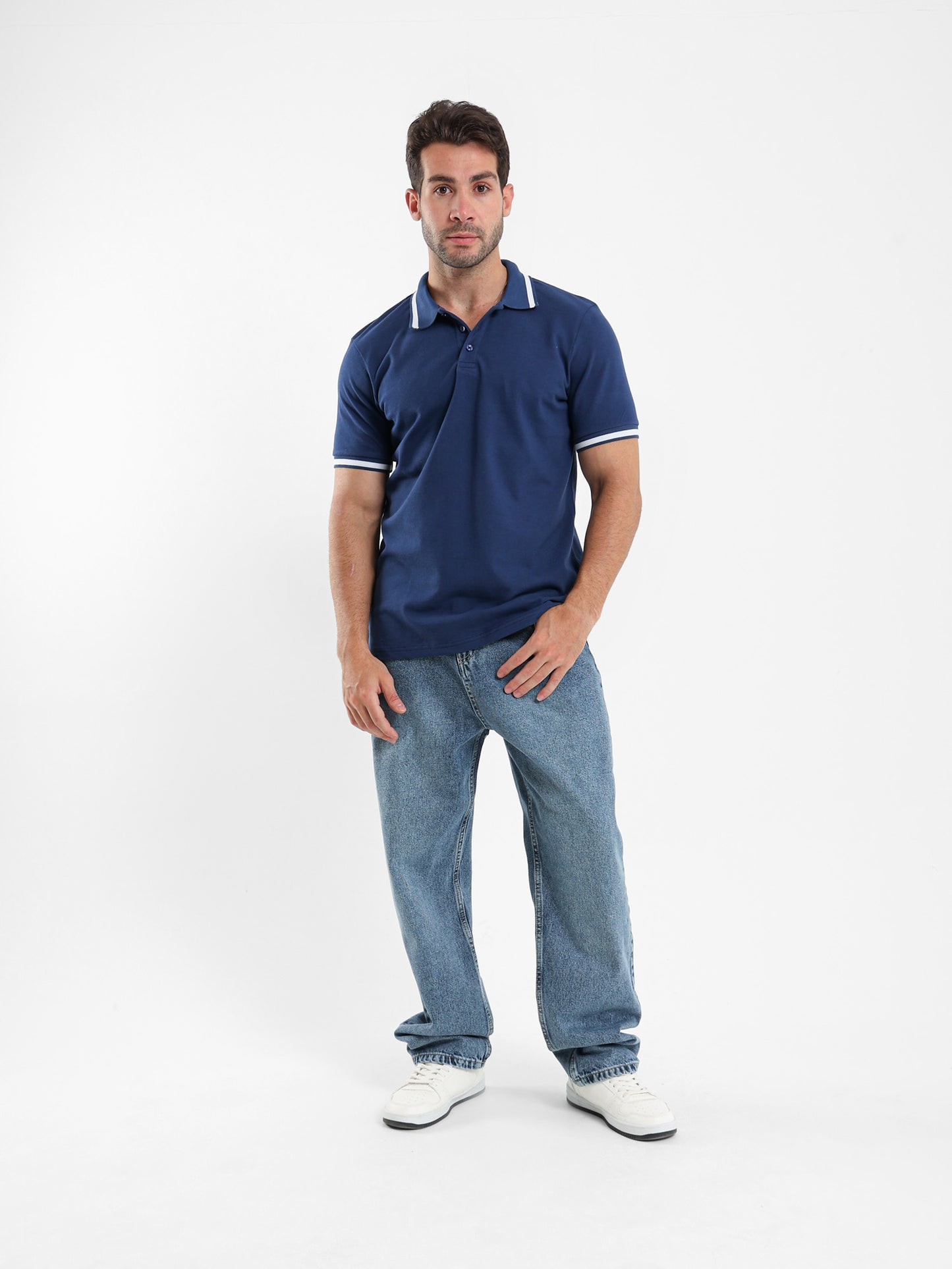 Contrast Trim Polo Shirt