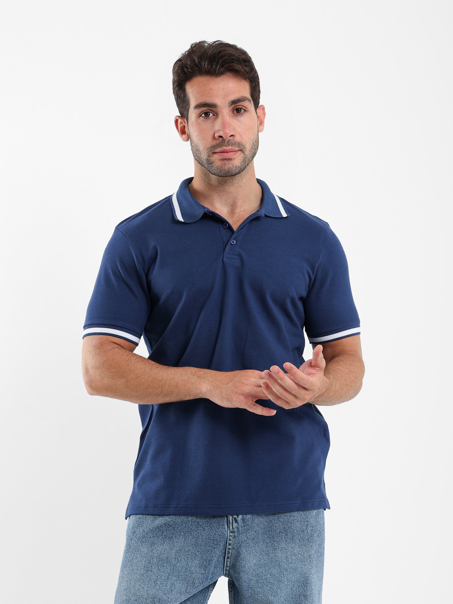 Contrast Trim Polo Shirt
