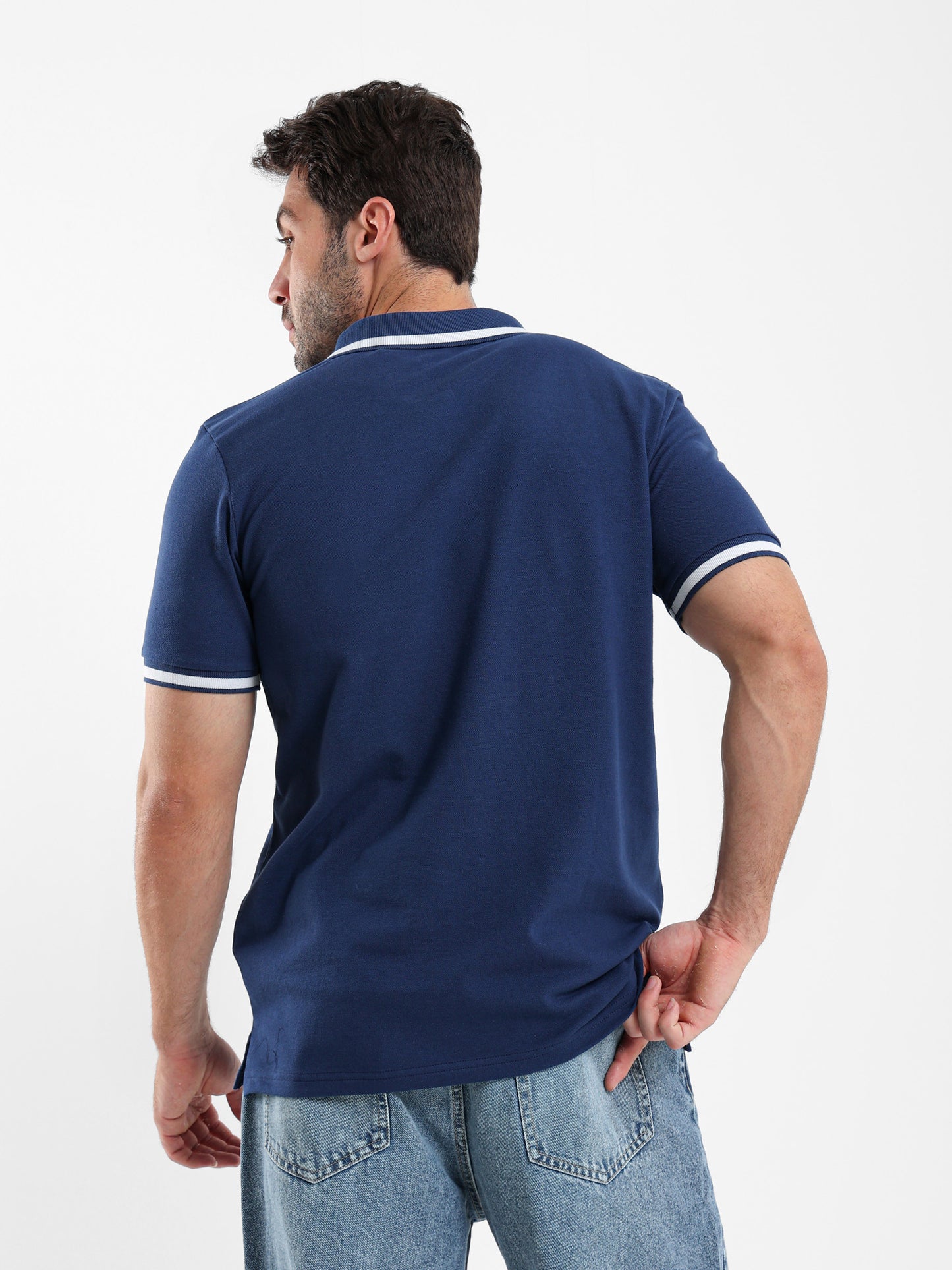 Contrast Trim Polo Shirt
