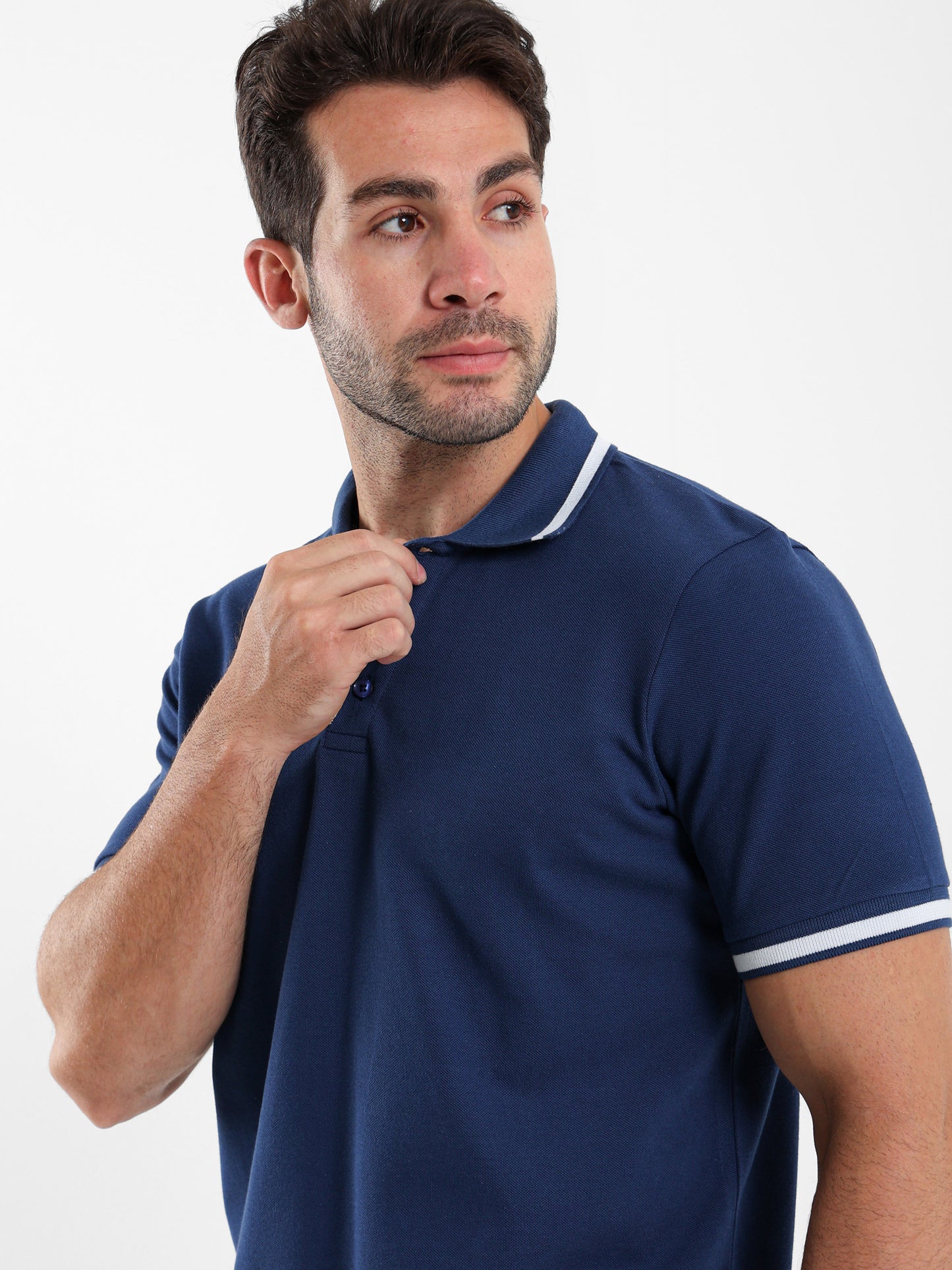 Contrast Trim Polo Shirt