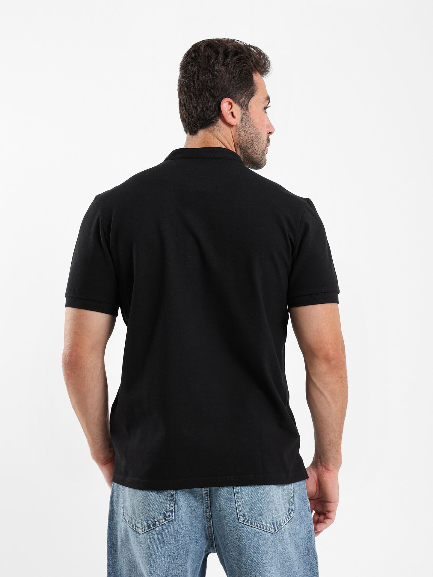 Grandad Collar Polo Shirt
