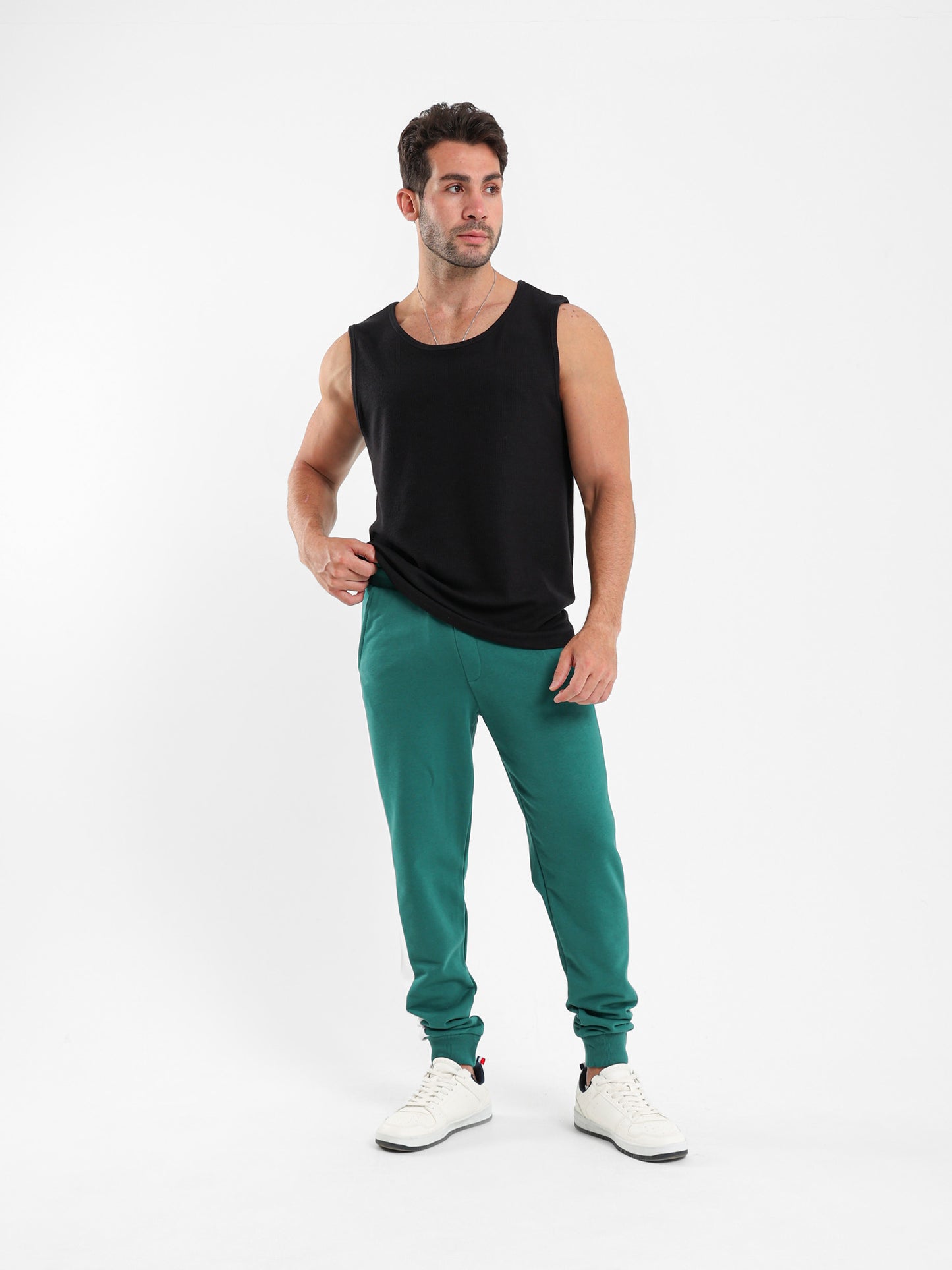 Ribbed Sleeveless T-Shirt