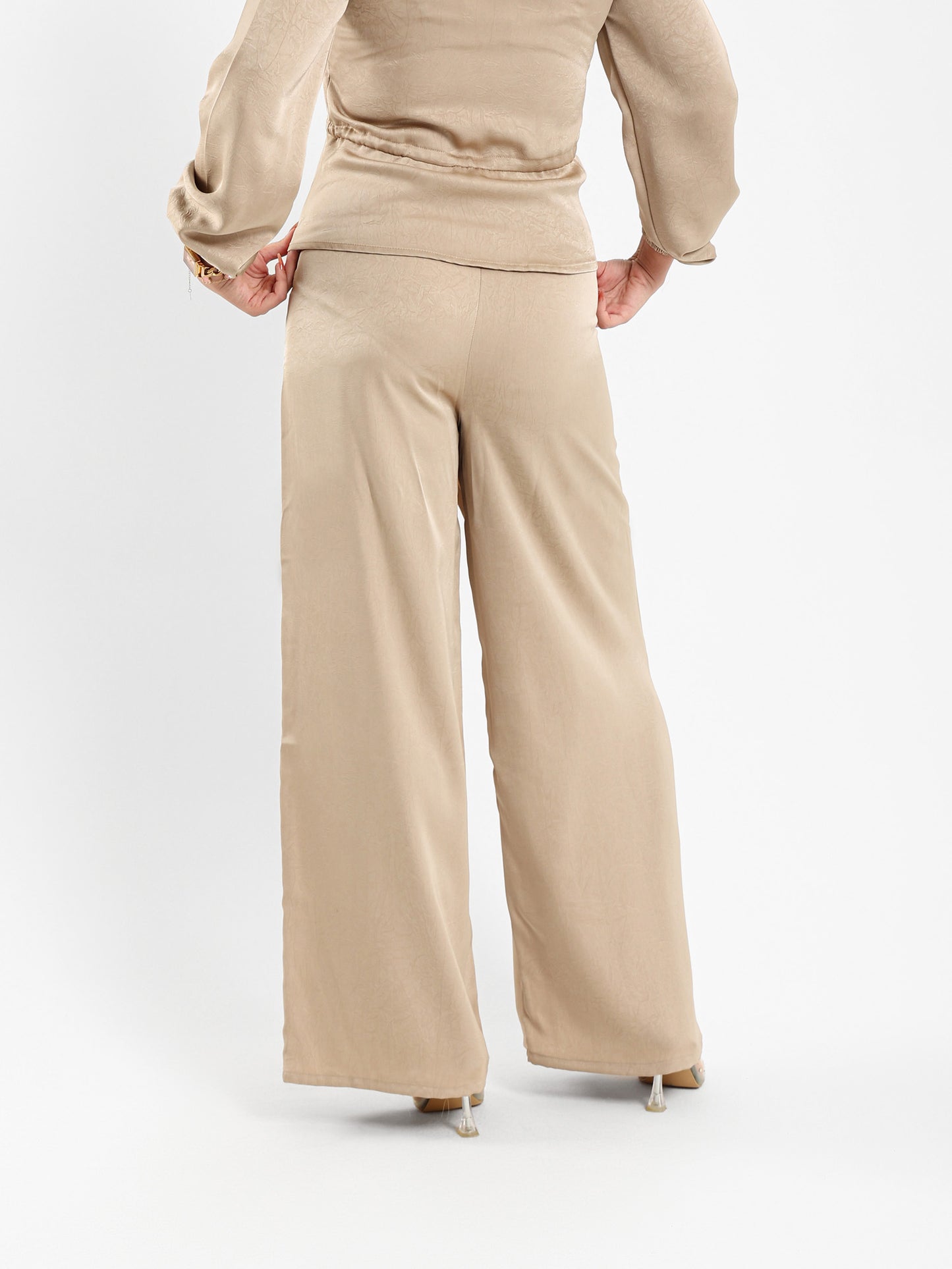 Asymmetric Wide Leg Pants