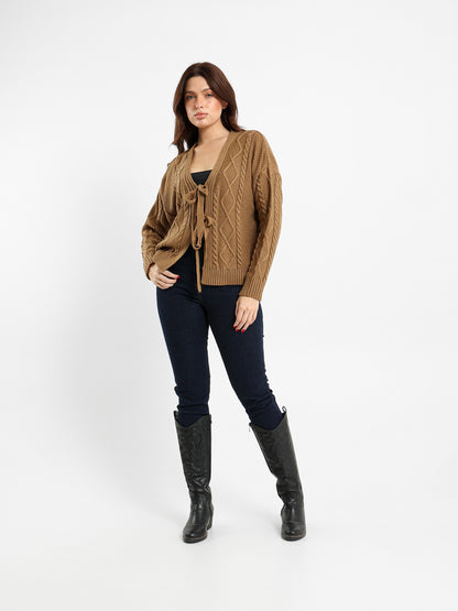 Tie-Front Cardigan