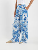 Printed Wide Leg Pants