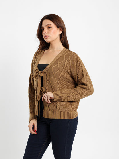 Tie-Front Cardigan