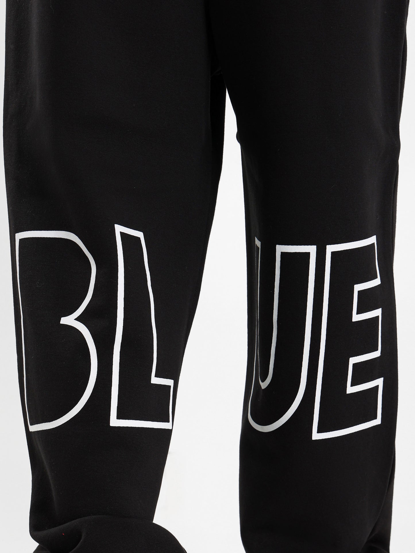 Brushed Melton Sweatpants with Back Applique
