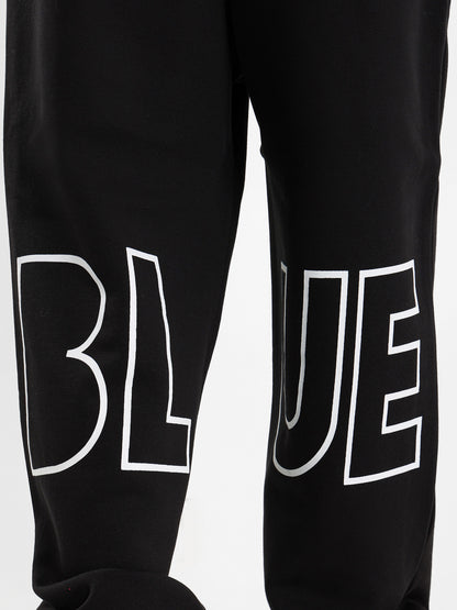 Brushed Melton Sweatpants with Back Applique