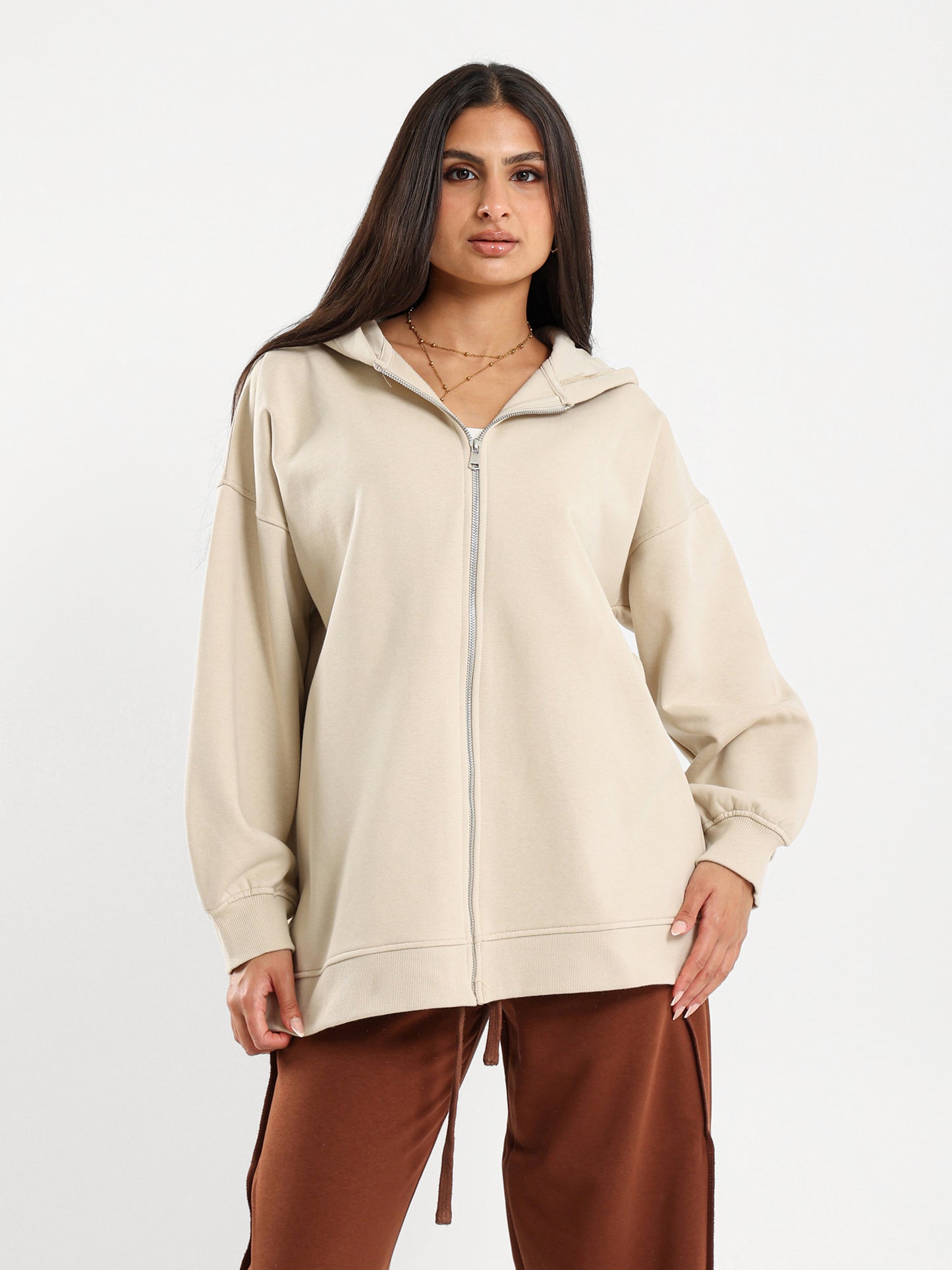 Oversized Zip-Up Hoodie